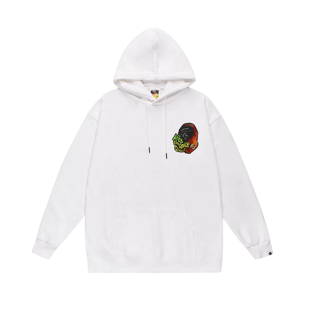 BAPE Apes Together Strong Flame Ape Head Pullover Hoodie