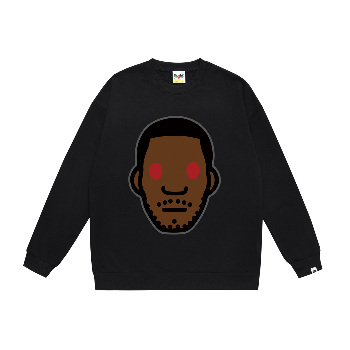 BAPE Red-Eye Character Face Graphic Crew-Neck Sweatshirt