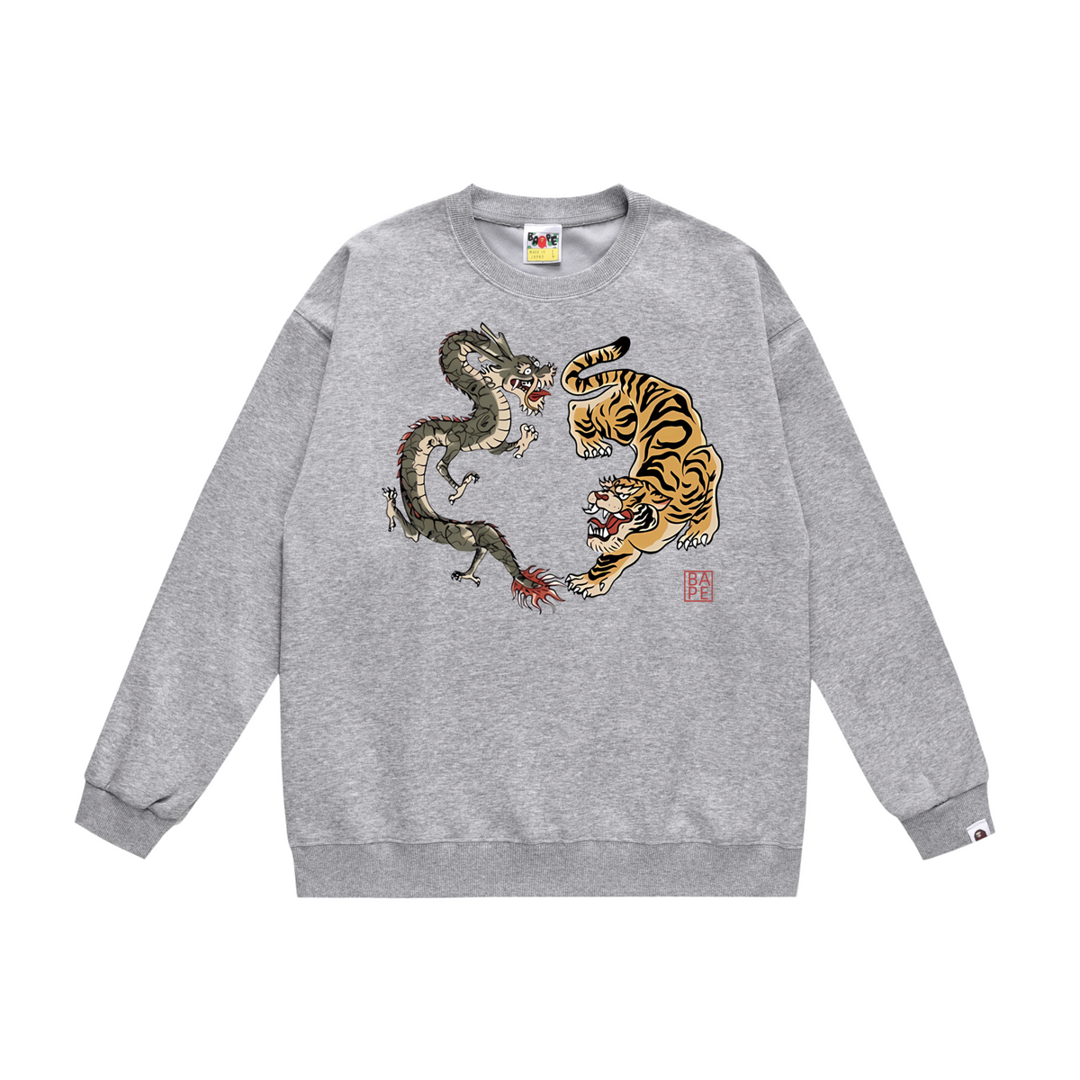BAPE Dragon & Tiger Graphic Crew-Neck Sweatshirt