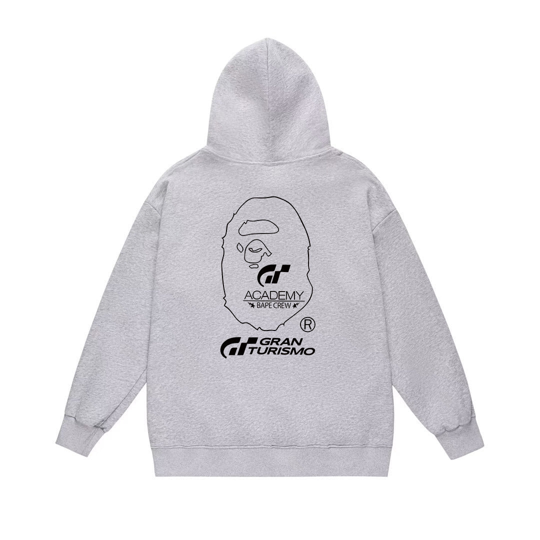 BAPE Gran Turismo Red Stripe Graphic Pullover Hoodie