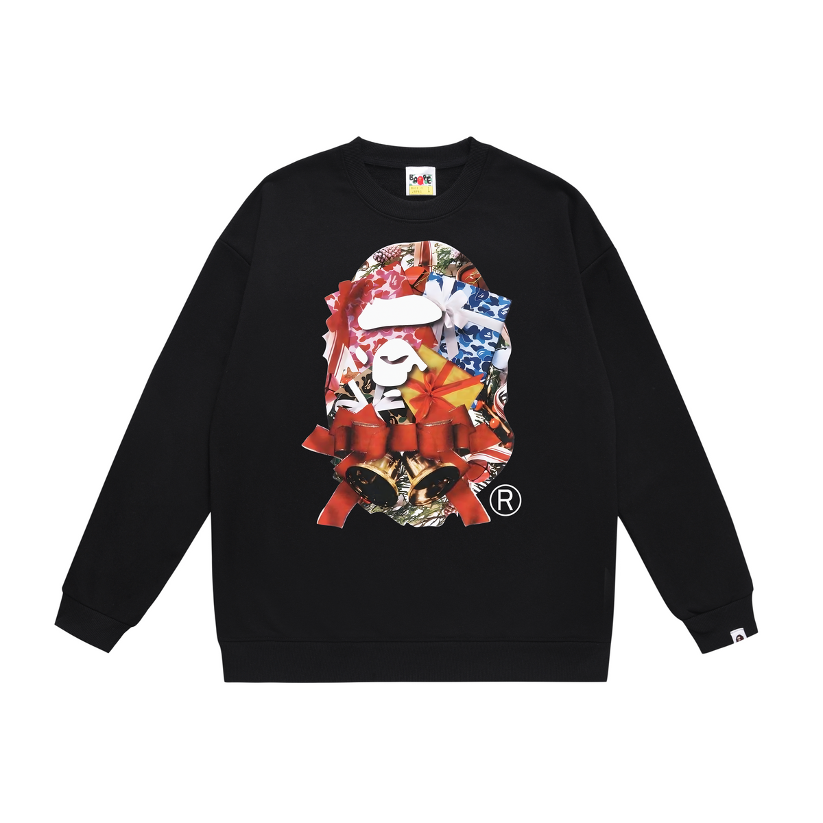 BAPE Christmas Gift Ape Head Crew-Neck Sweatshirt