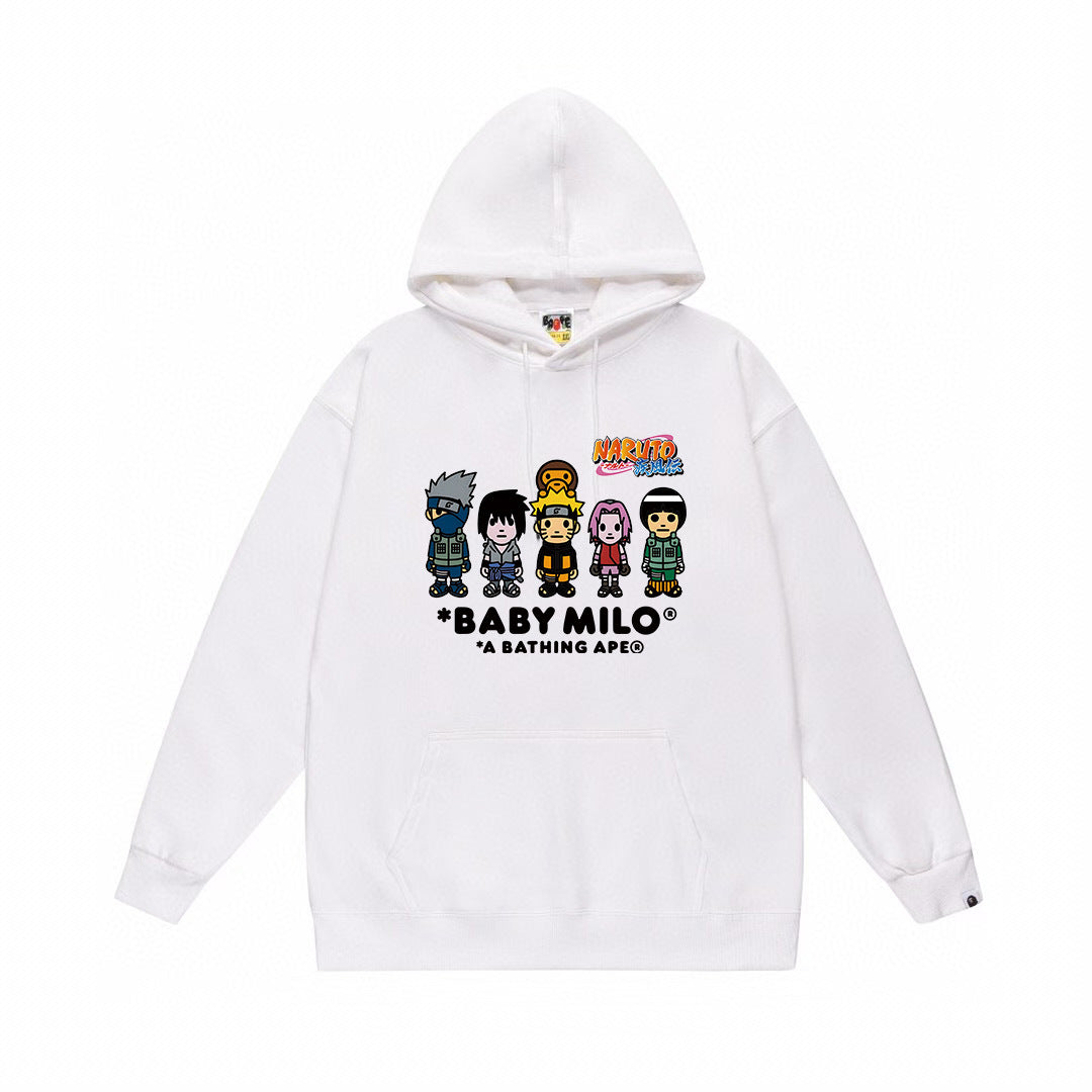 BAPE Baby Milo Naruto Graphic Pullover Hoodie