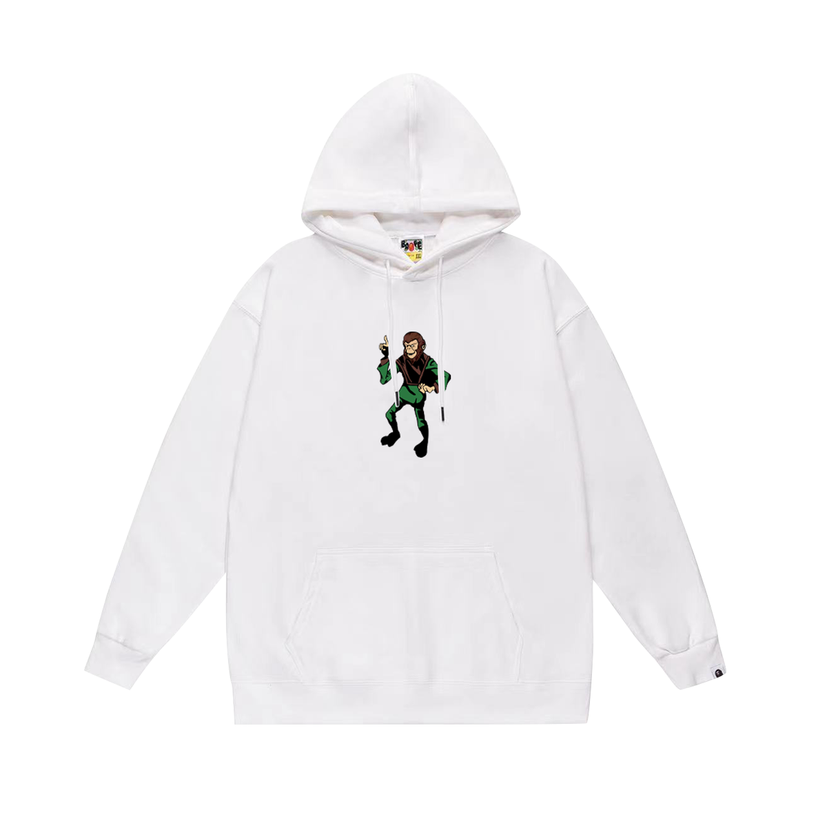 BAPE Busy Works Ape Character Graphic Pullover Hoodie