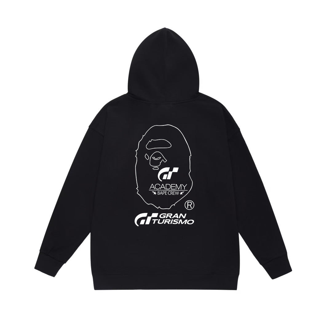 BAPE Gran Turismo Red Stripe Graphic Pullover Hoodie