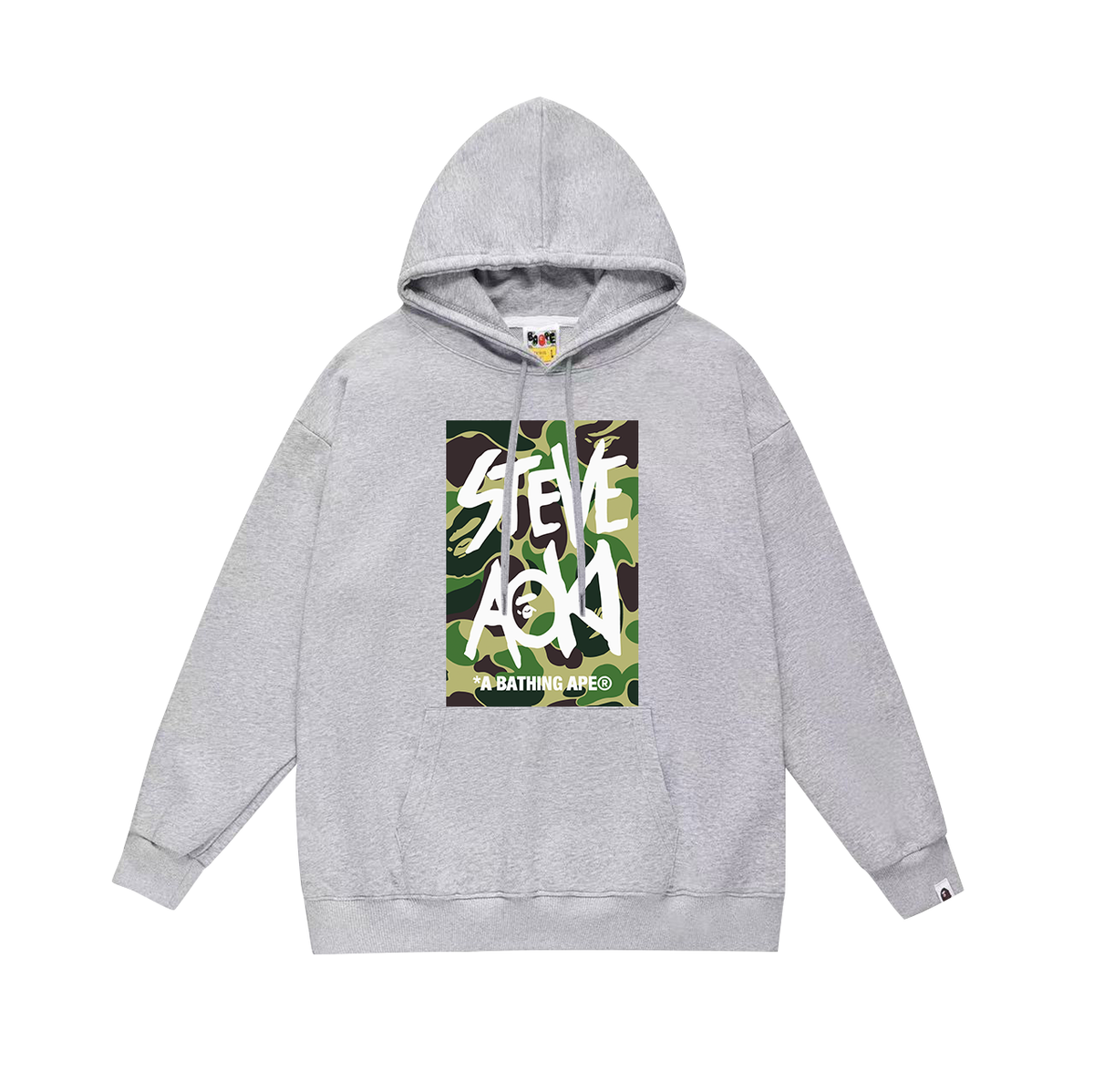BAPE Steve Aoki Camo Graphic Pullover Hoodie