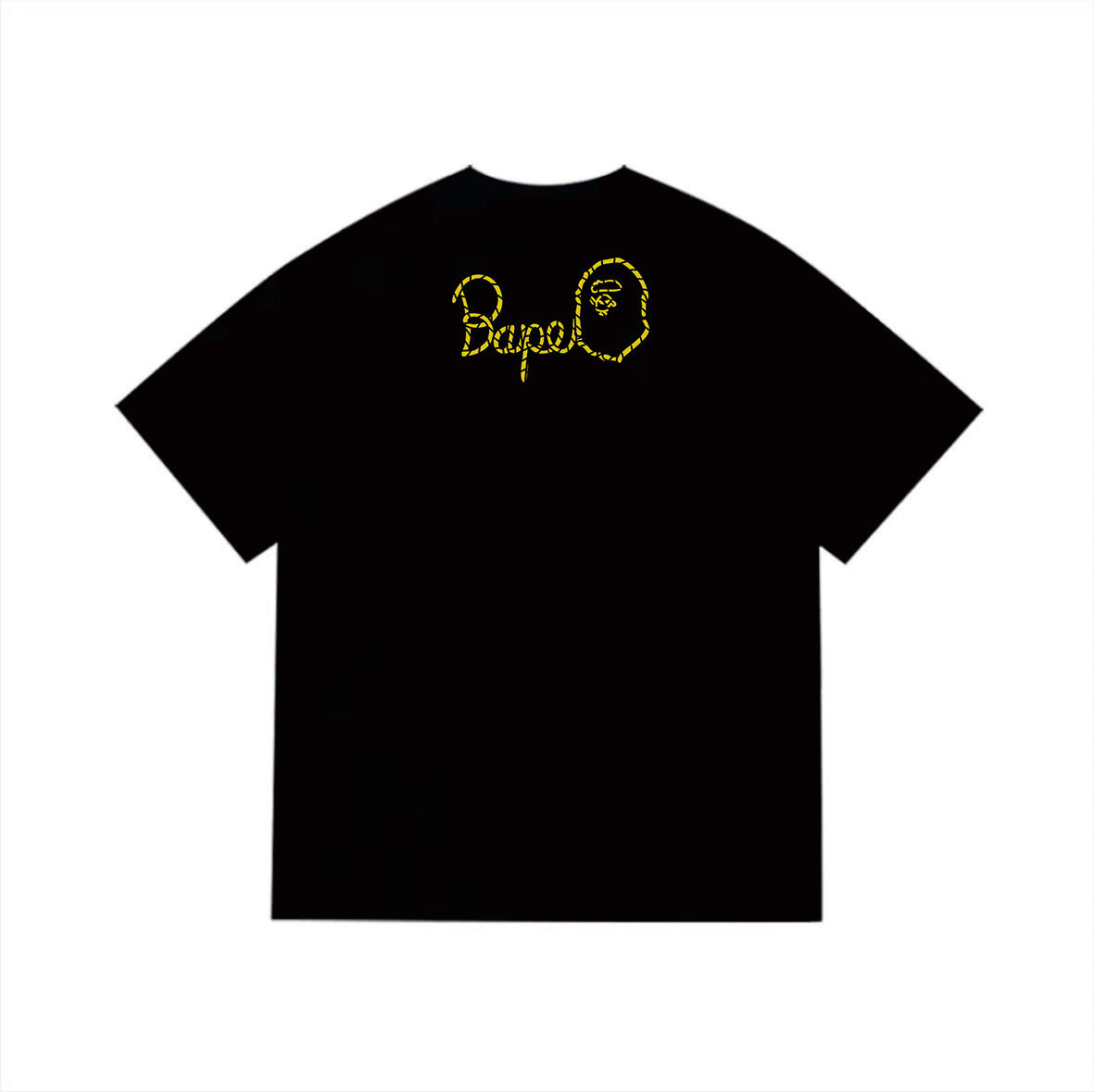 BAPE Floral Camo Ape Head T-Shirt | Yellow Back Graphic