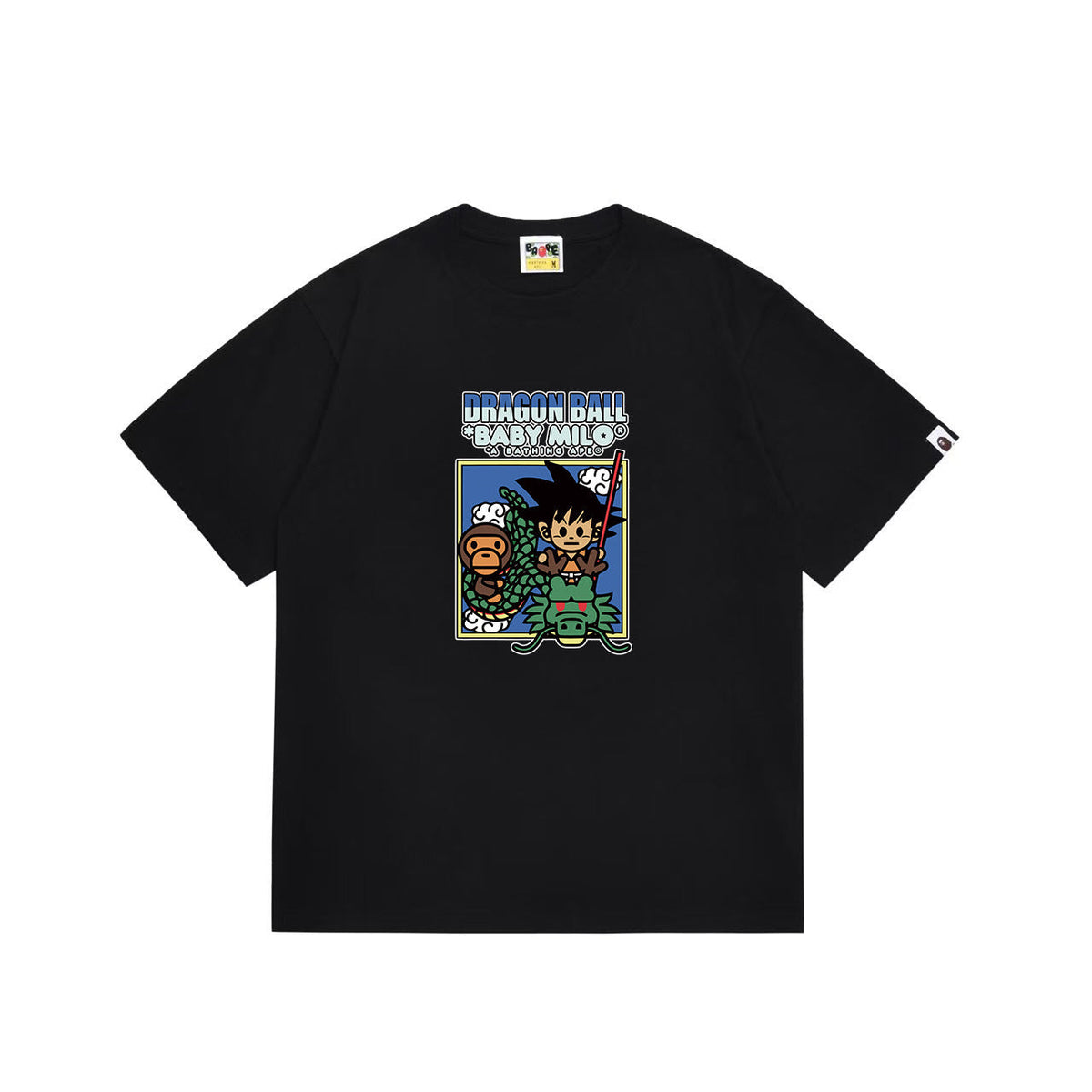 BAPE Baby Milo Dragon Ball Goku & Shenron Graphic T-Shirt