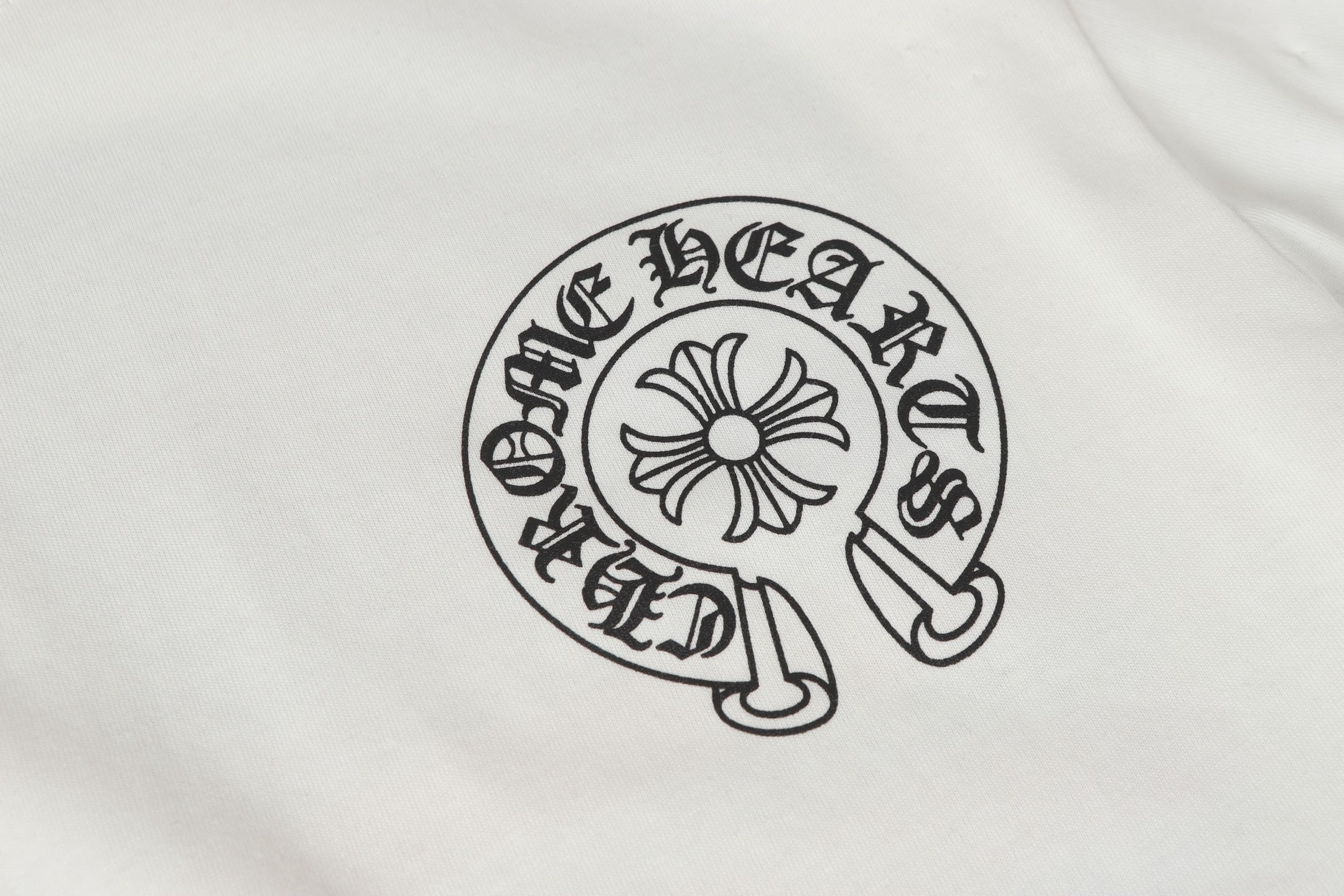 Logo Flag Long Sleeve Tee - Black White Gothic Street T-Shirt K2126
