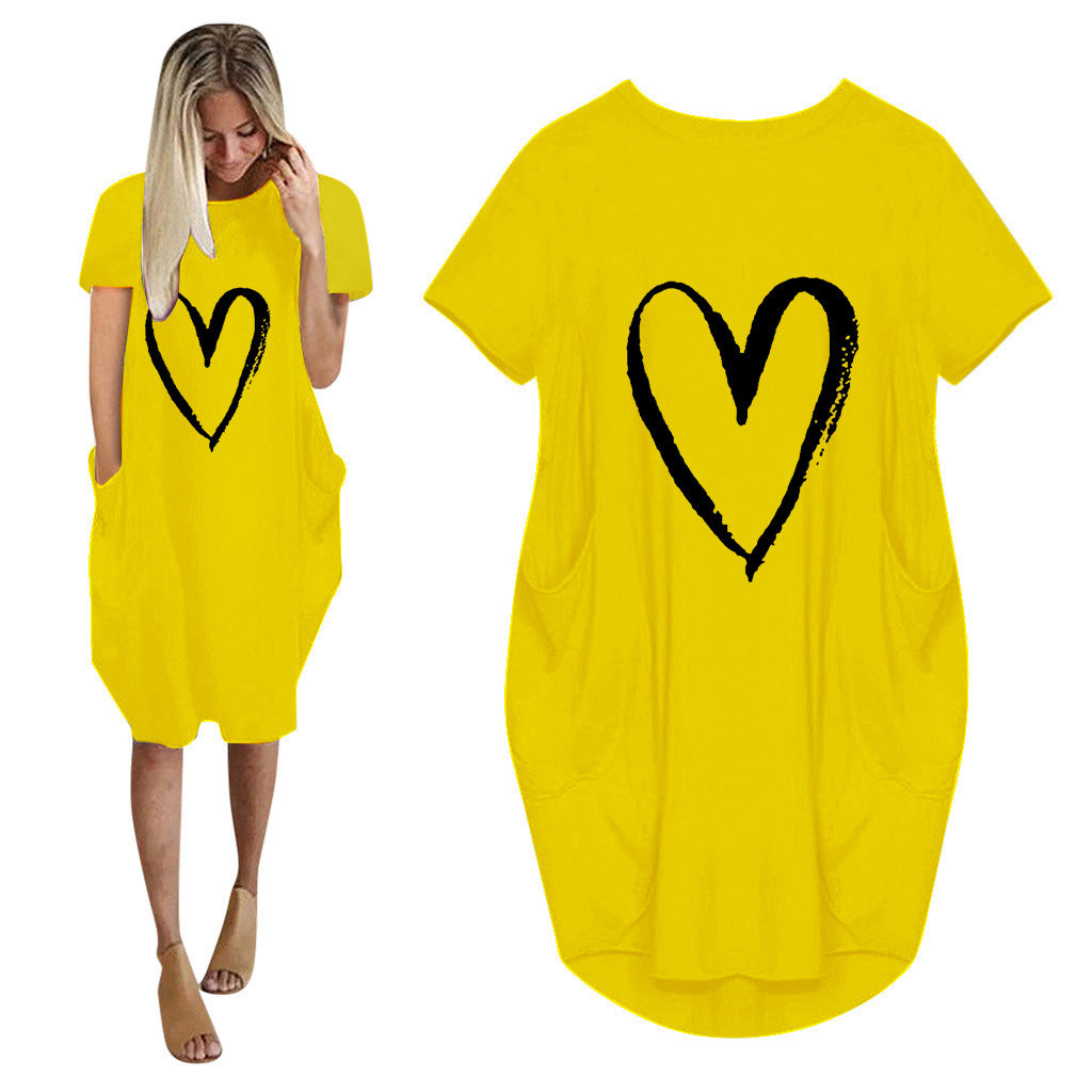 Valentine's Day Dress Summer Short Sleeve Dress