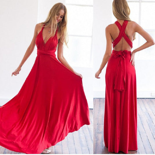 Valentine's Day Dress Backless Sexy Bandage One-Piece Dress Dress