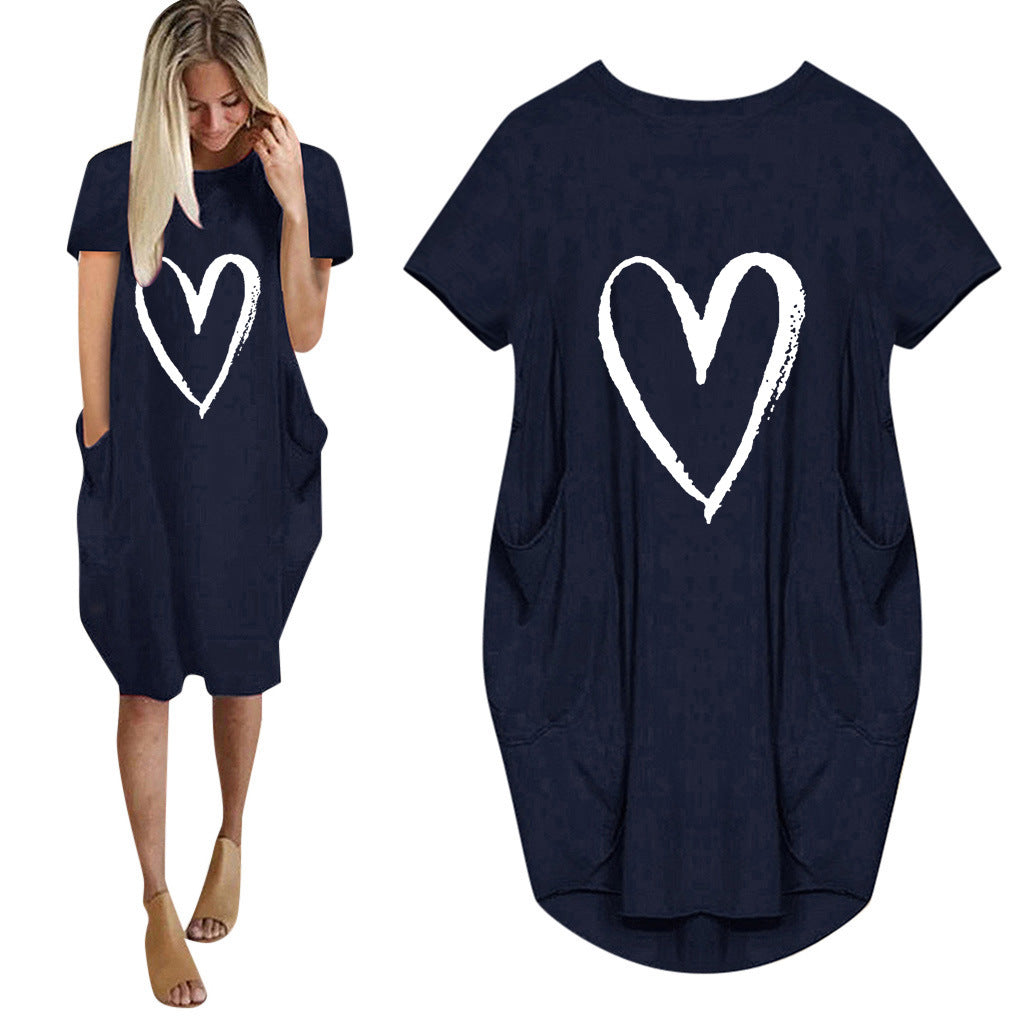 Valentine's Day Dress Summer Short Sleeve Dress