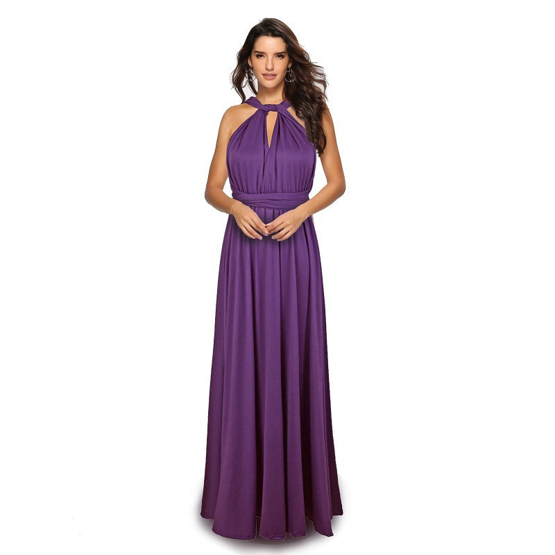 Valentine's Day Dress Backless Sexy Lace-up Bandage One-Piece Dress