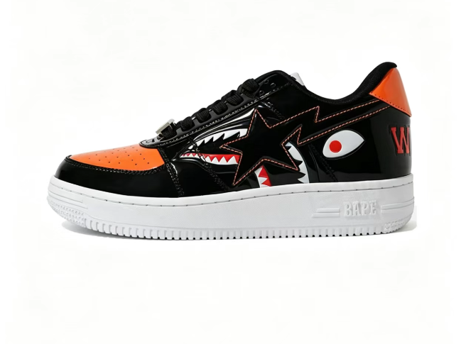 BAPE STA Shark Face & Star Low-Top Sneakers