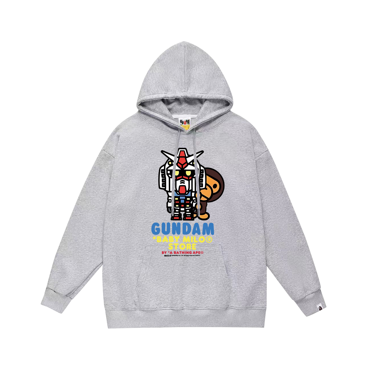 BAPE Baby Milo & Gundam Graphic Pullover Hoodie