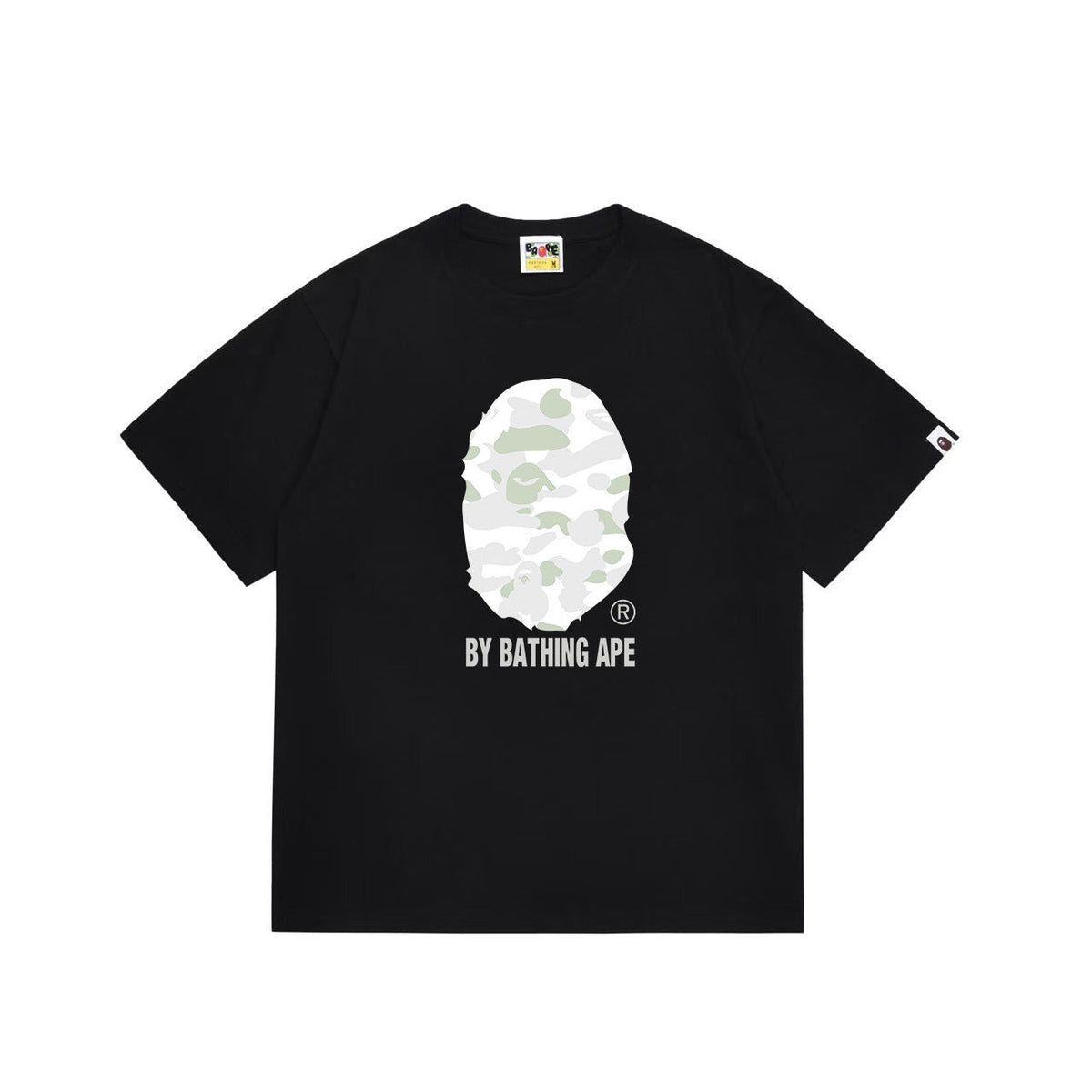 BAPE Pale Camo & Grey Mint Ape Head Graphic T-Shirt