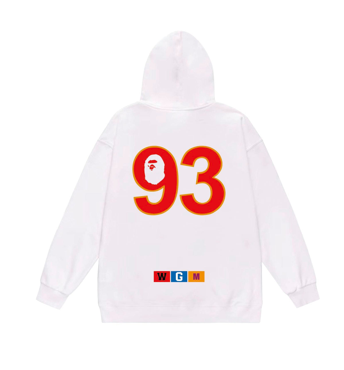 BAPE 93 Varsity Graphic Pullover Hoodie