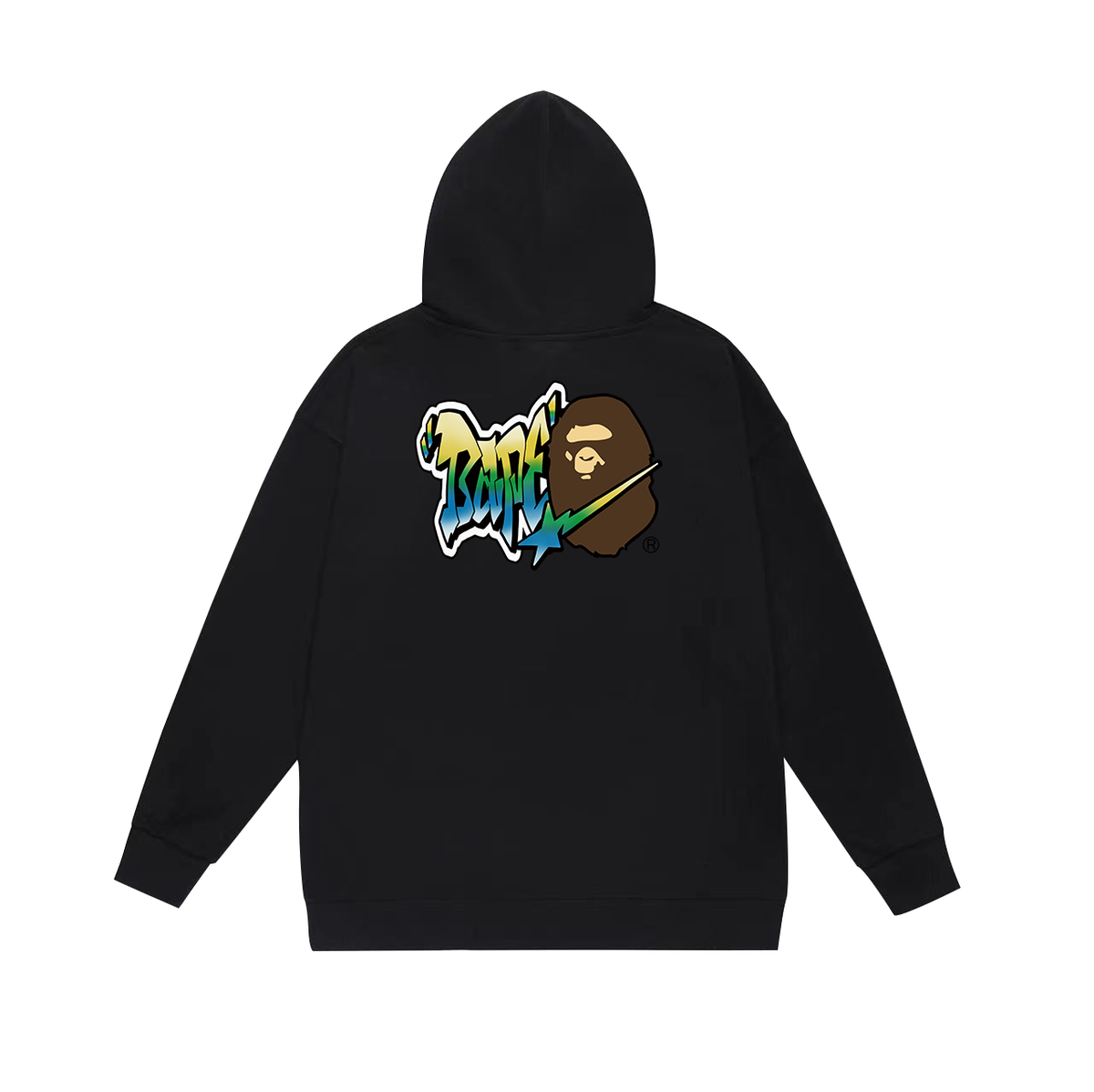 BAPE Graffiti Lettering & Shooting Star Pullover Hoodie