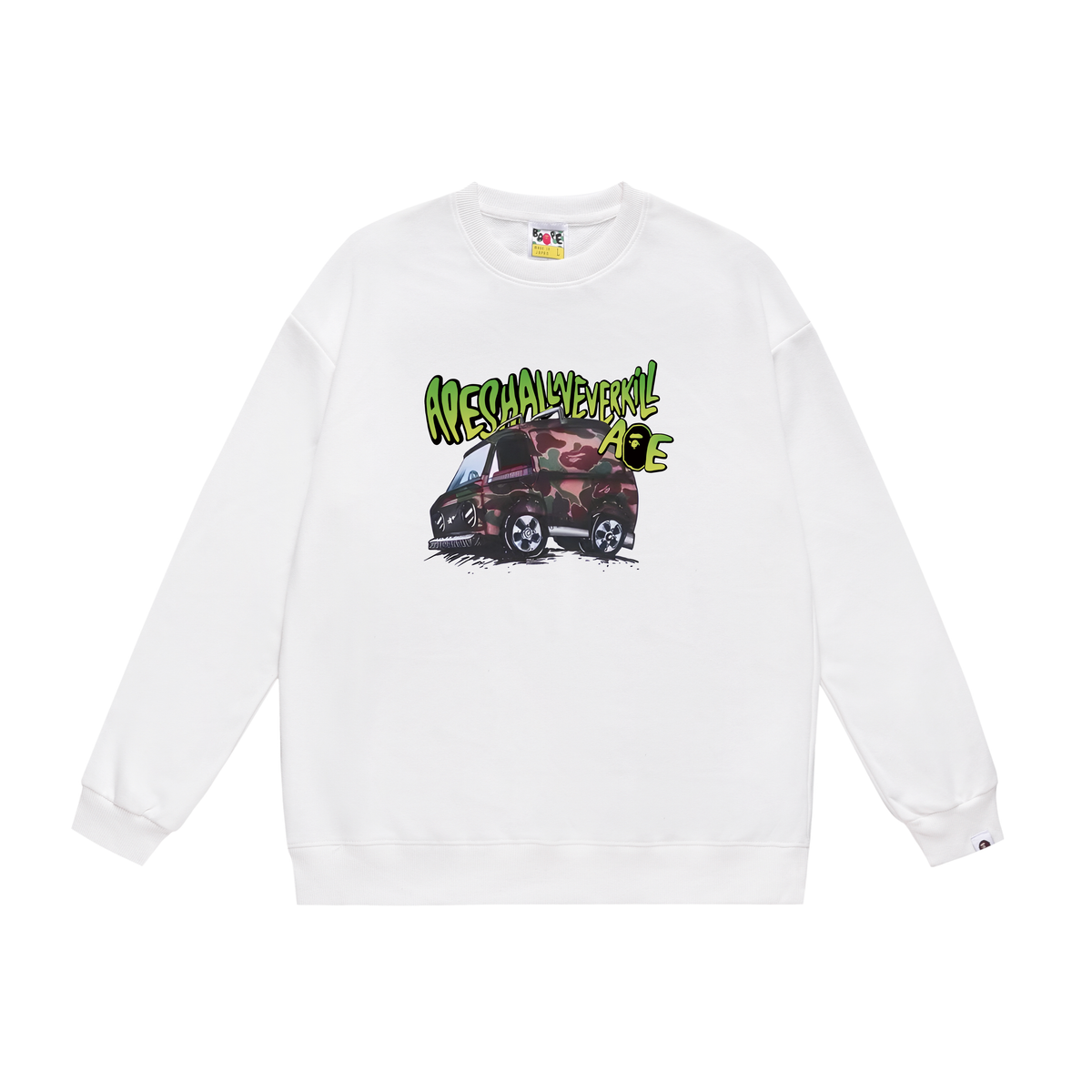 BAPE Camo Van Graphic Crew-Neck Sweatshirt