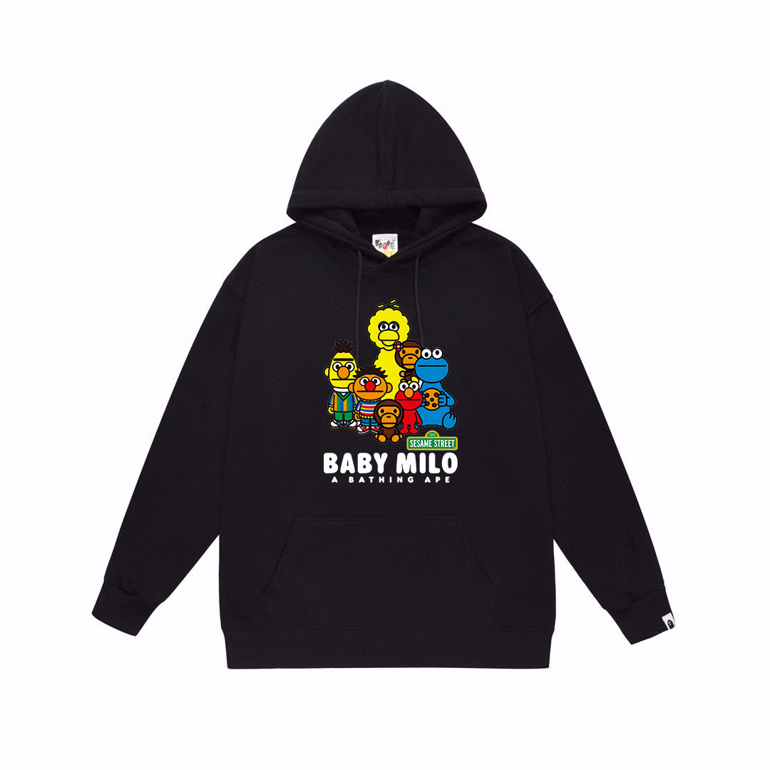 BAPE Baby Milo Sesame Street Graphic Pullover Hoodie