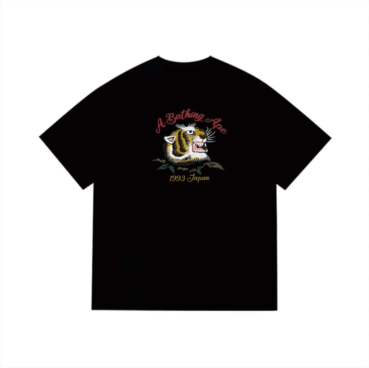 BAPE Tiger Back Graphic T-Shirt | 1993 Japan Lettering