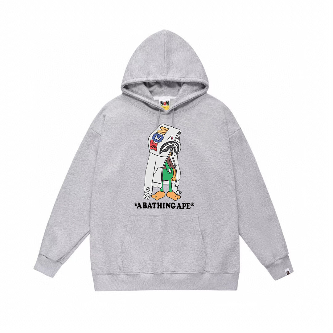 BAPE Shark Hood Cartoon Character Pullover Hoodie