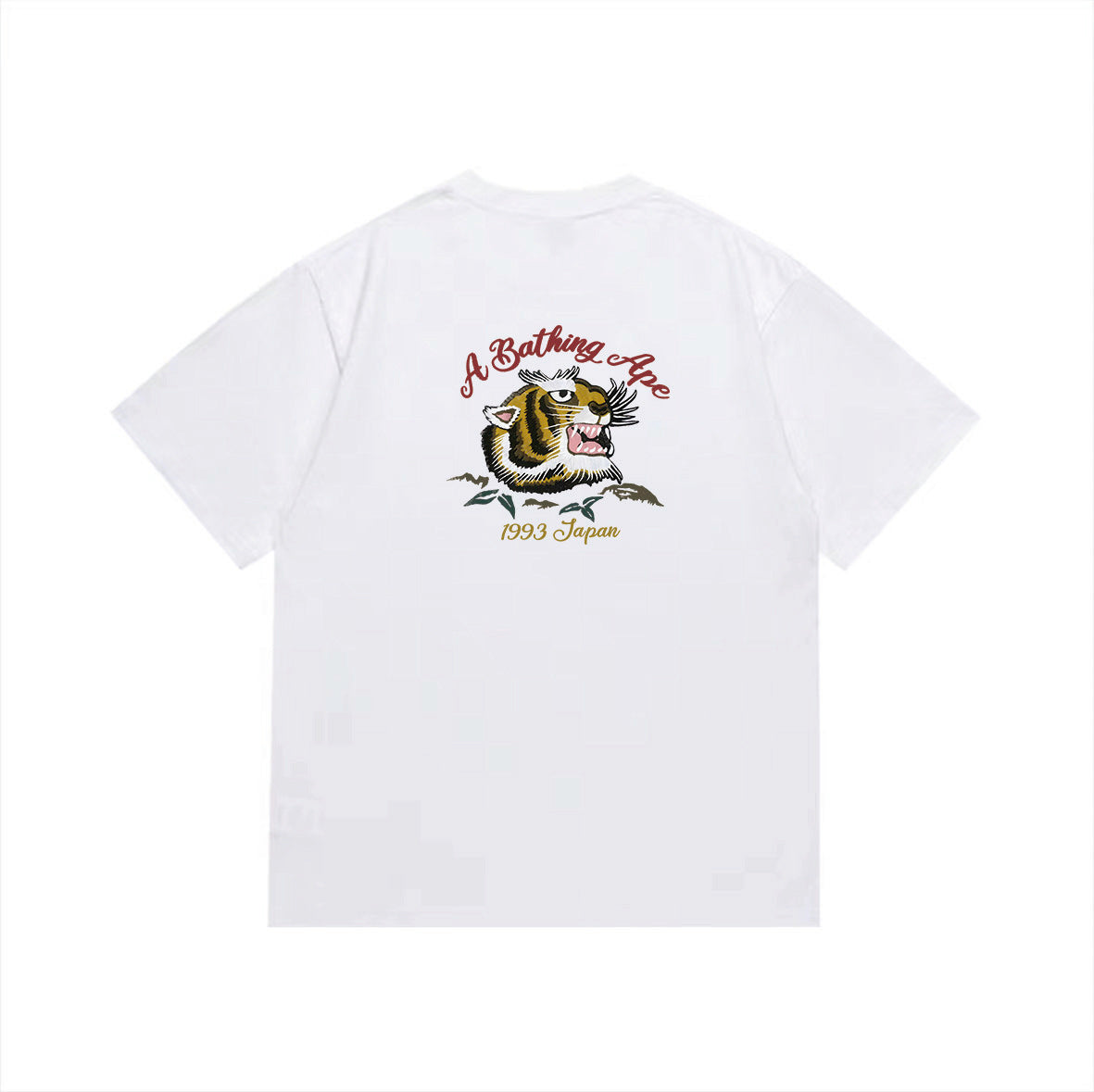 BAPE Tiger Back Graphic T-Shirt | 1993 Japan Lettering