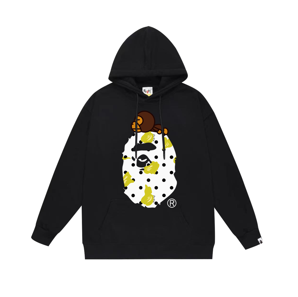 BAPE Baby Milo Polka Dot Ape Head Pullover Hoodie