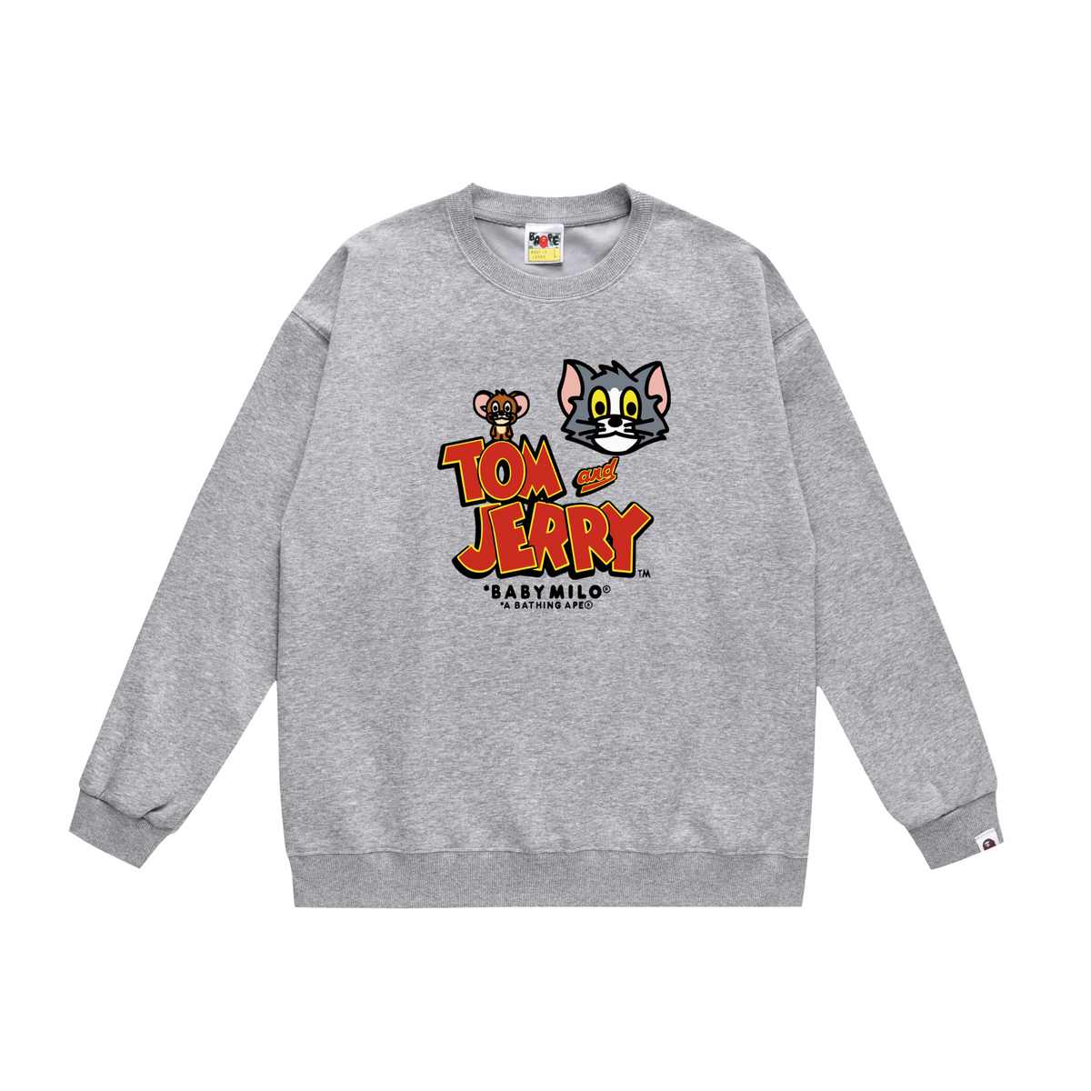 BAPE Baby Milo Tom and Jerry Graphic Crew-Neck Sweatshirt
