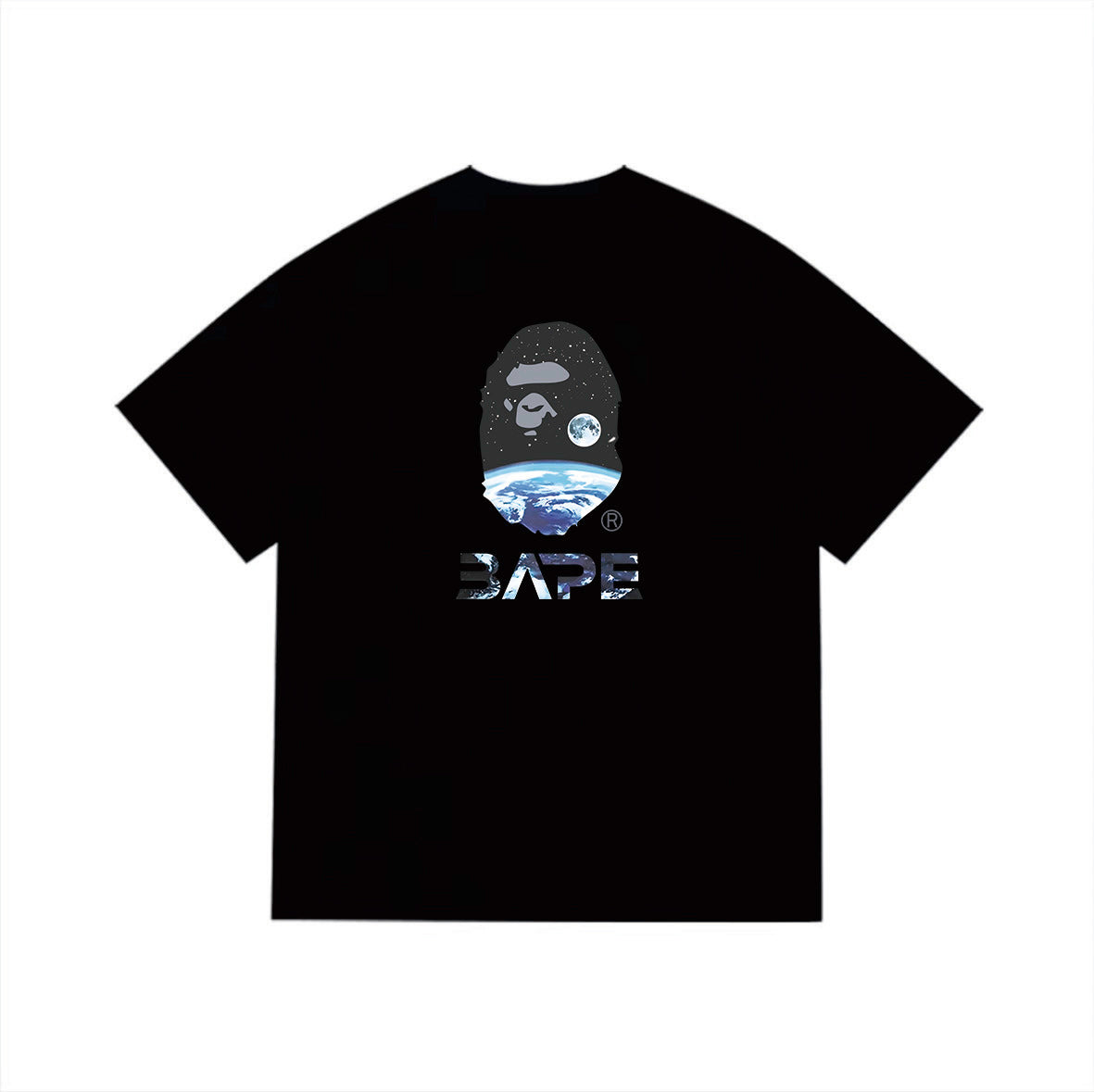 BAPE Space Ape Head Back Graphic T-Shirt