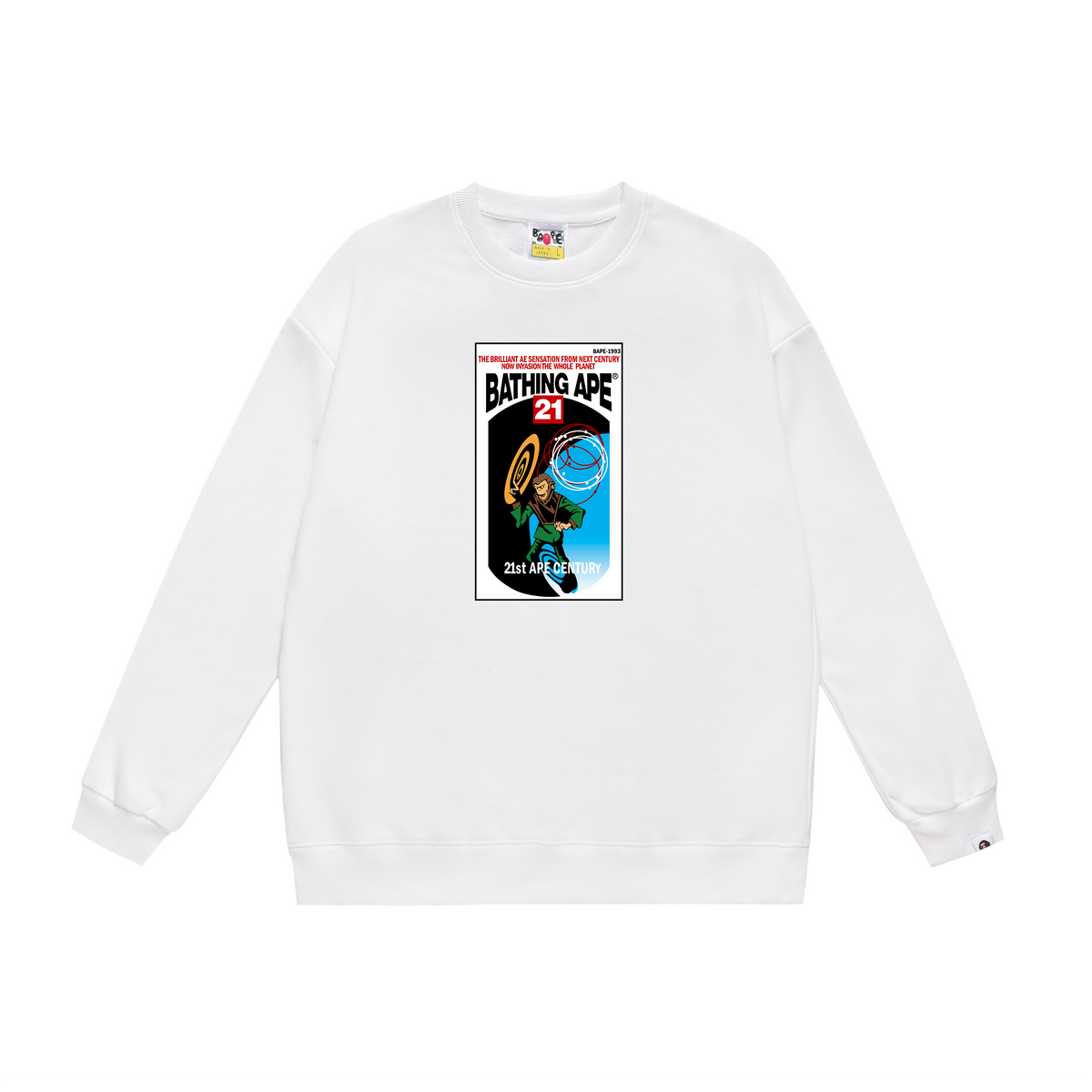 BAPE 21st Ape Century Comic Graphic Crew-Neck Sweatshirt