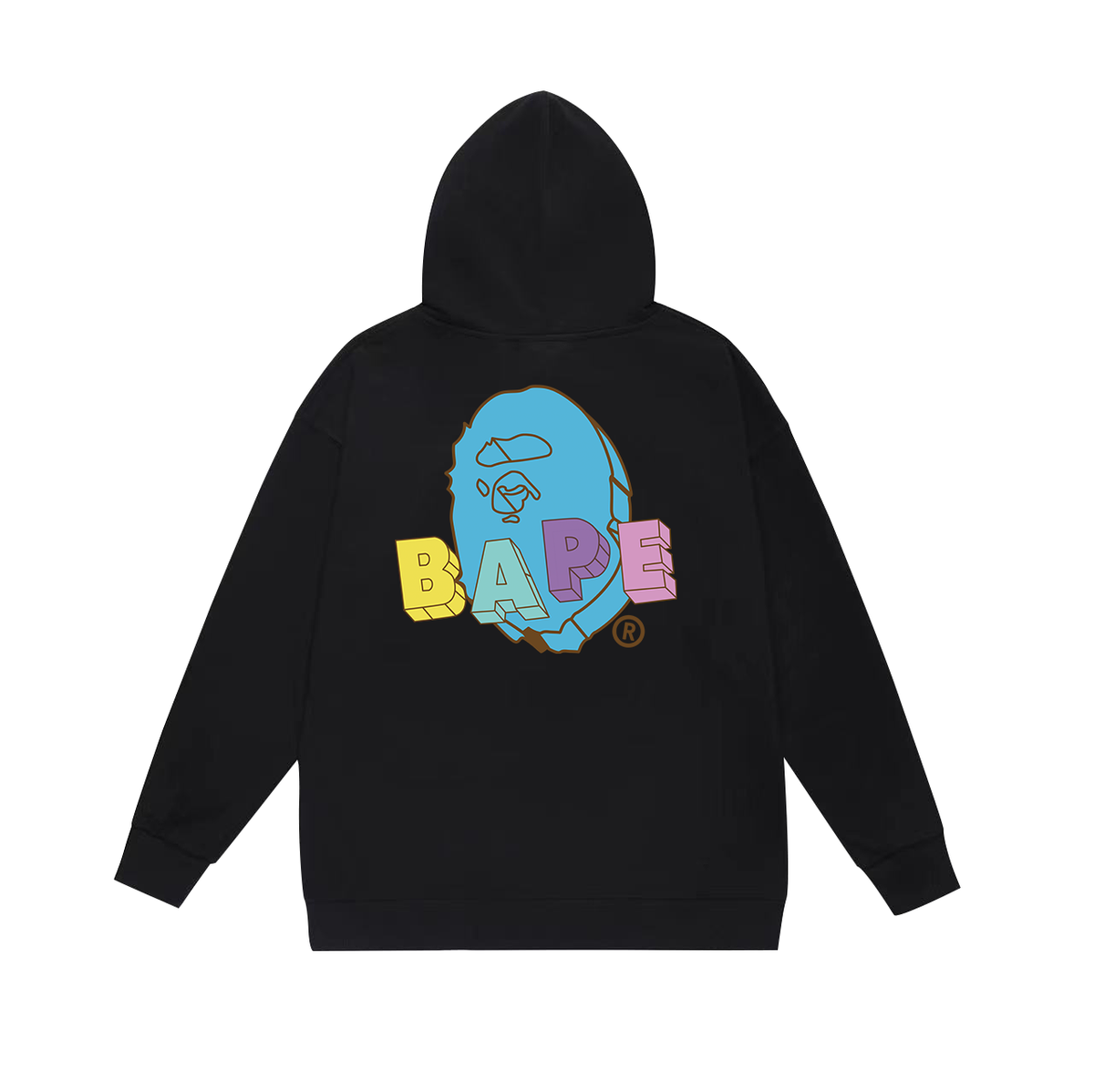 BAPE Pastel Popsicle Logo Graphic Pullover Hoodie