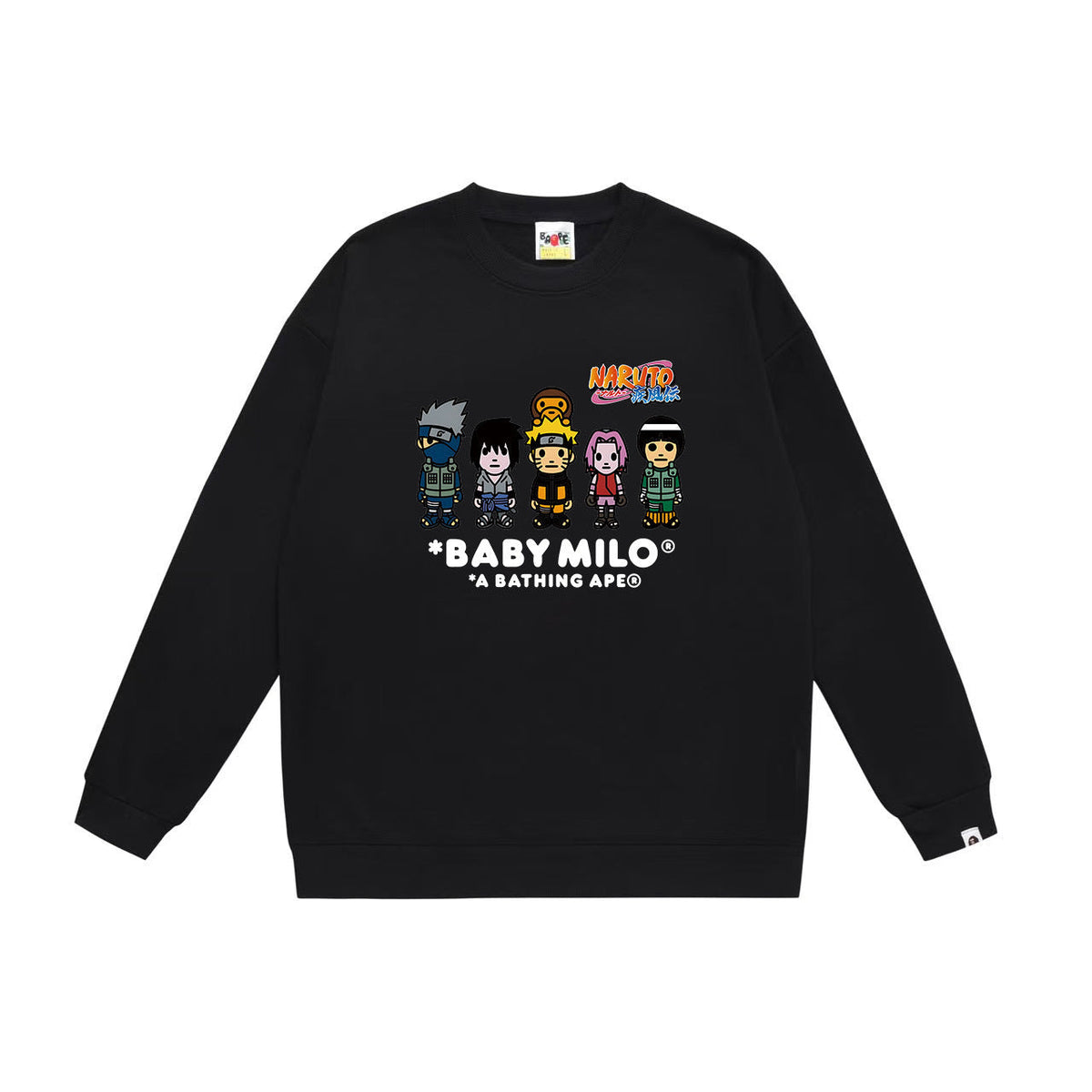BAPE Baby Milo Naruto Graphic Crew-Neck Sweatshirt