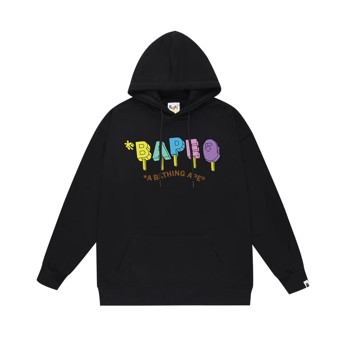 BAPE Pastel Popsicle Logo Graphic Pullover Hoodie