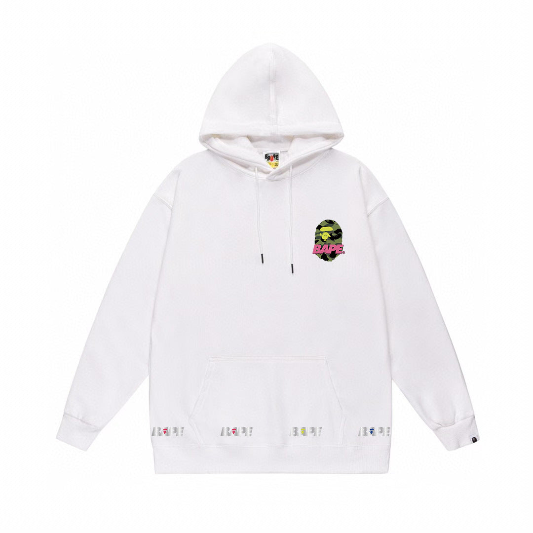 BAPE Camo Chest Logo & Triple Ape Head Pullover Hoodie