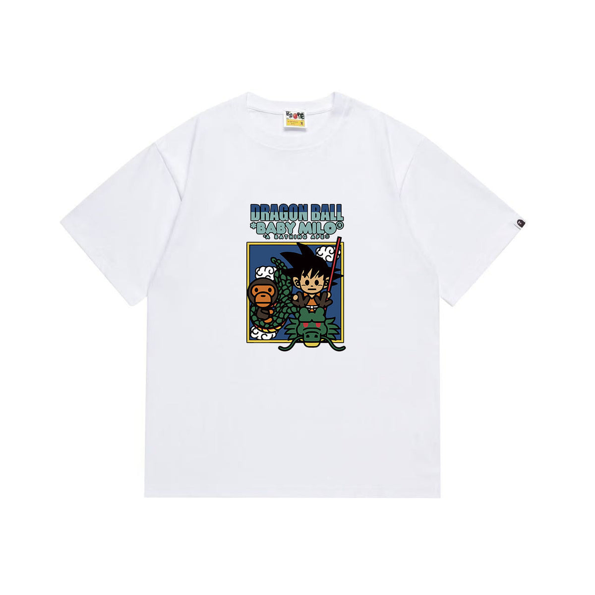 BAPE Baby Milo Dragon Ball Goku & Shenron Graphic T-Shirt