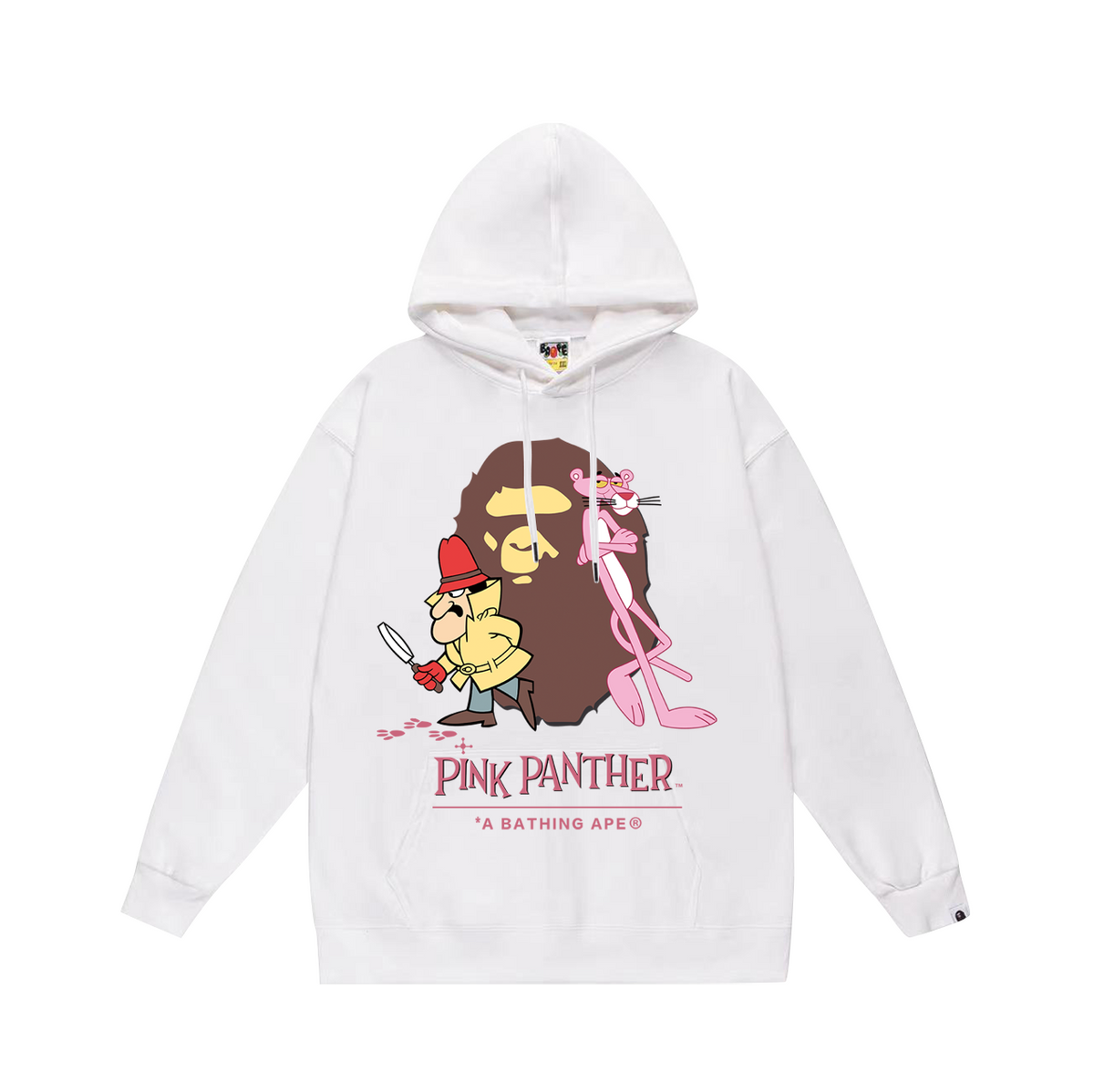 BAPE Pink Panther & Inspector Graphic Pullover Hoodie
