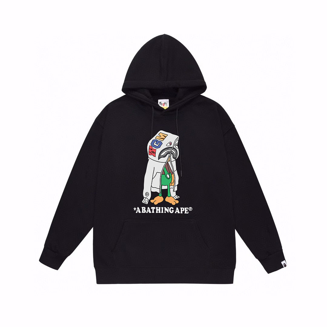 BAPE Shark Hood Cartoon Character Pullover Hoodie