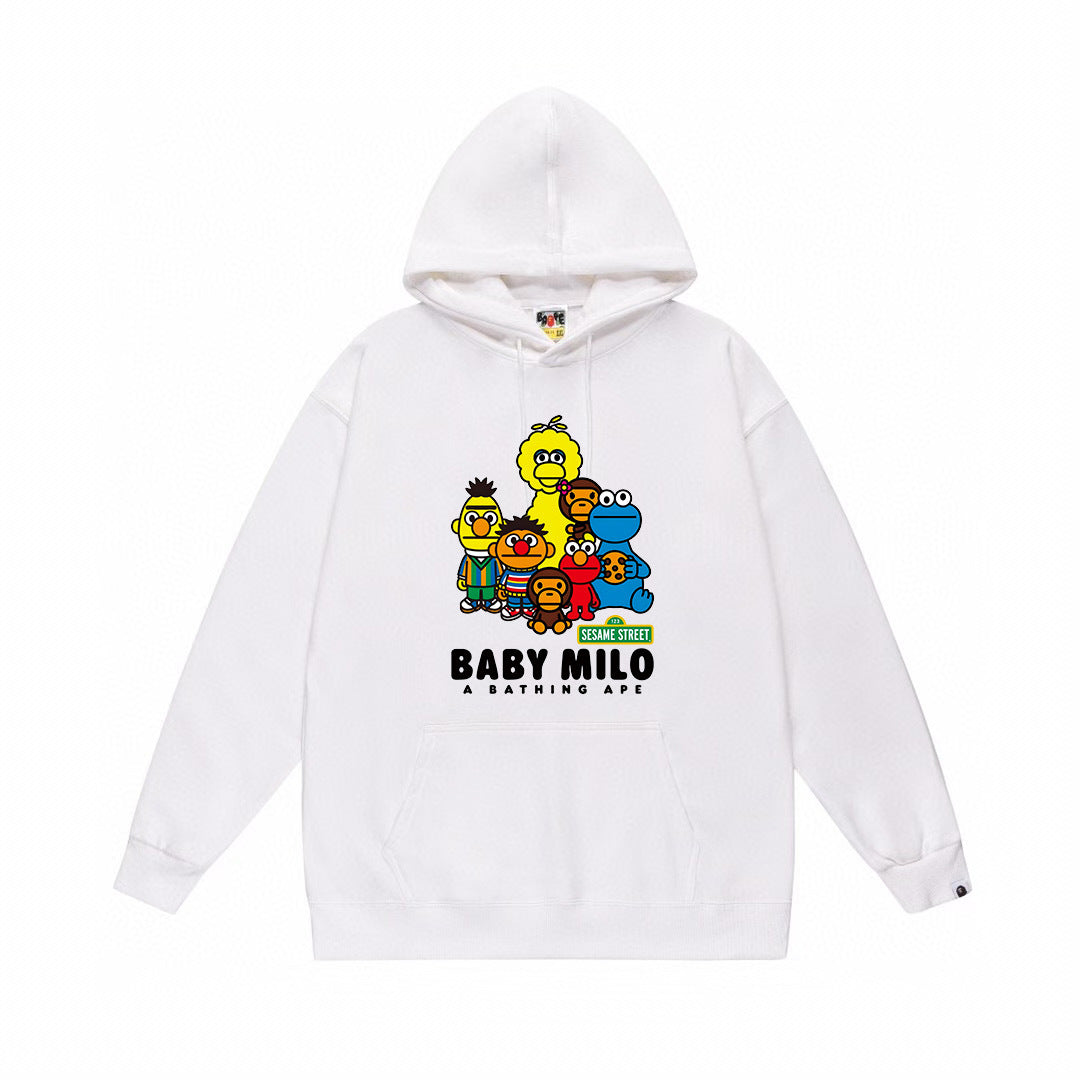 BAPE Baby Milo Sesame Street Graphic Pullover Hoodie