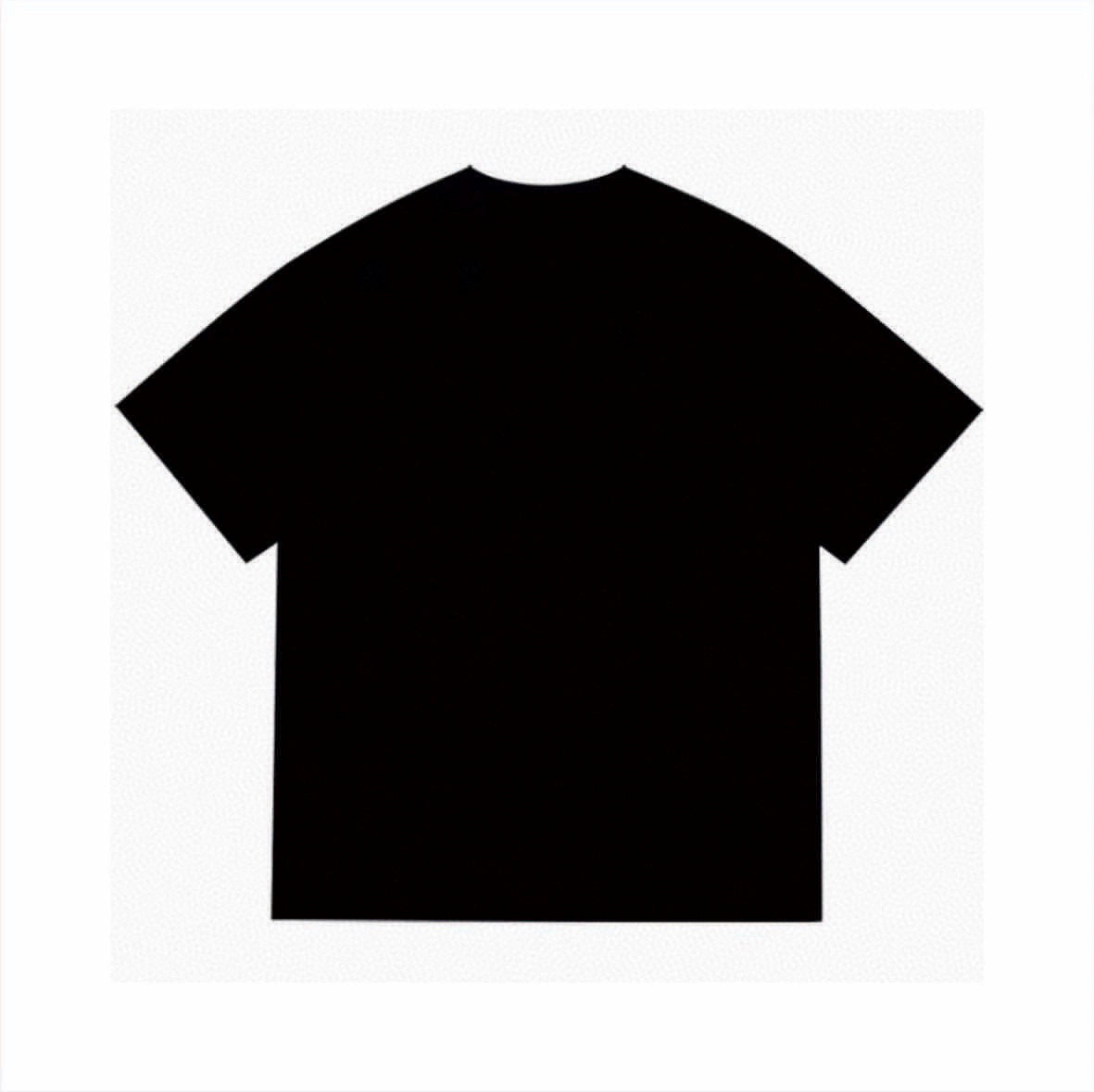 BAPE Blue & Pink Liquid-Style Ape Head Graphic T-Shirt