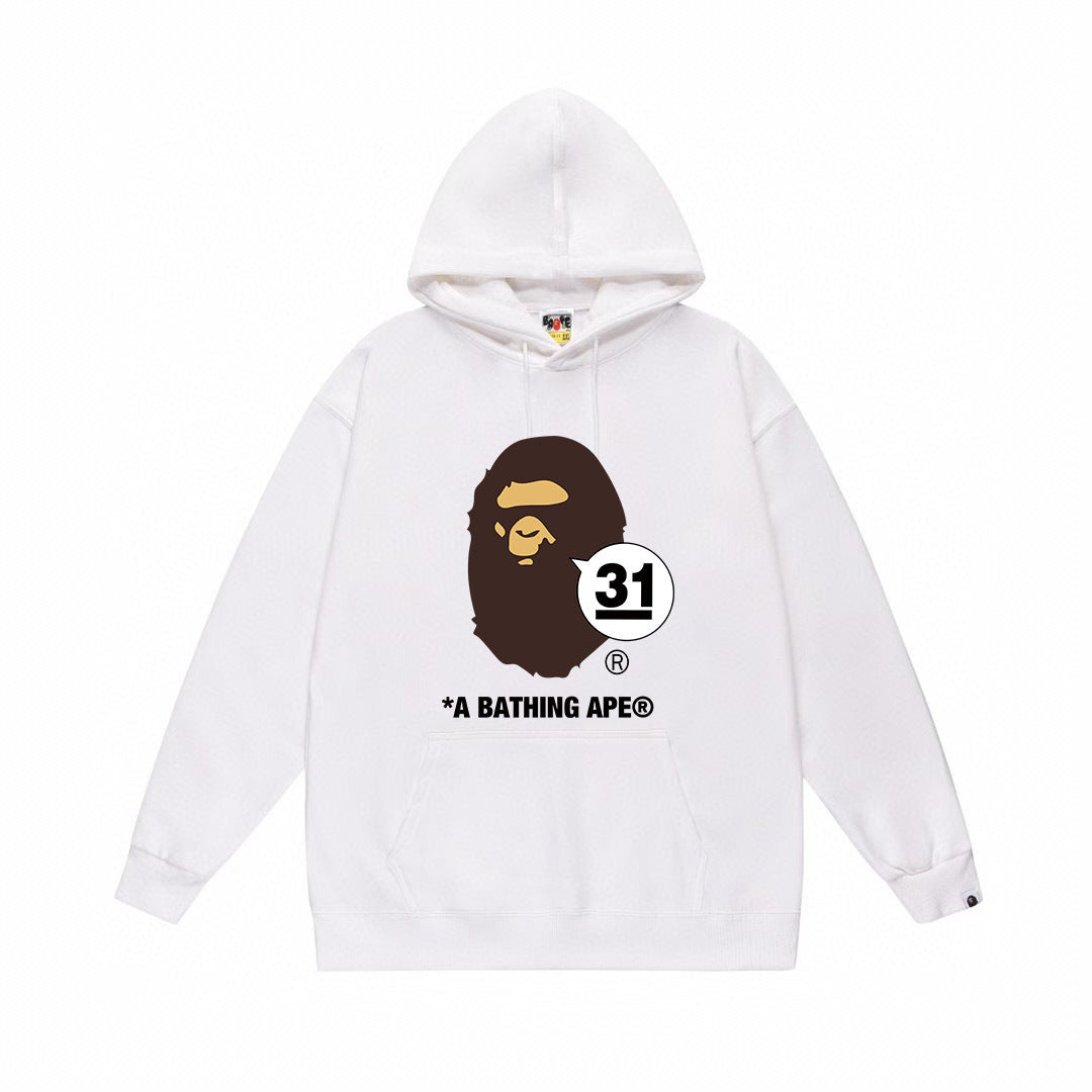 BAPE 31 Speech Bubble Ape Head Pullover Hoodie