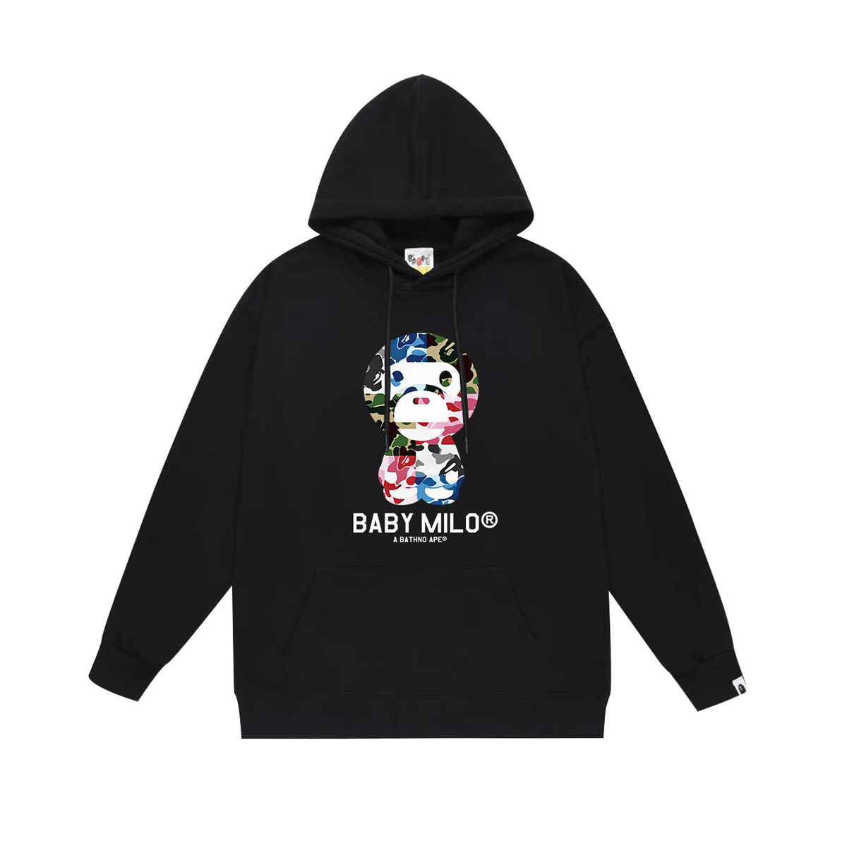 BAPE Baby Milo Multicolor Camo Character Pullover Hoodie