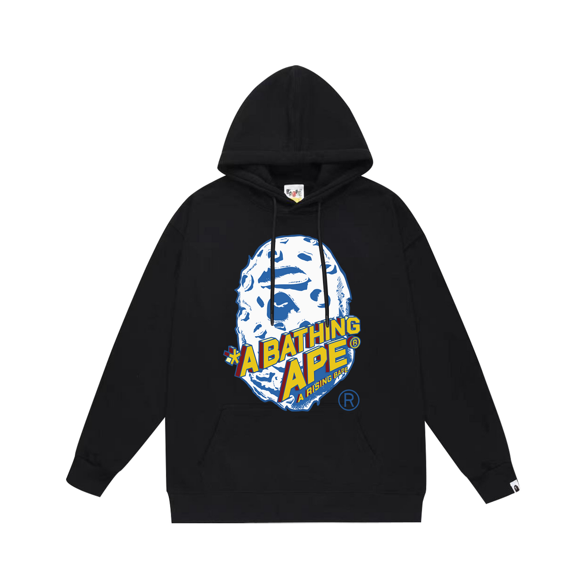 BAPE Moon Ape Head & Rocket Graphic Pullover Hoodie