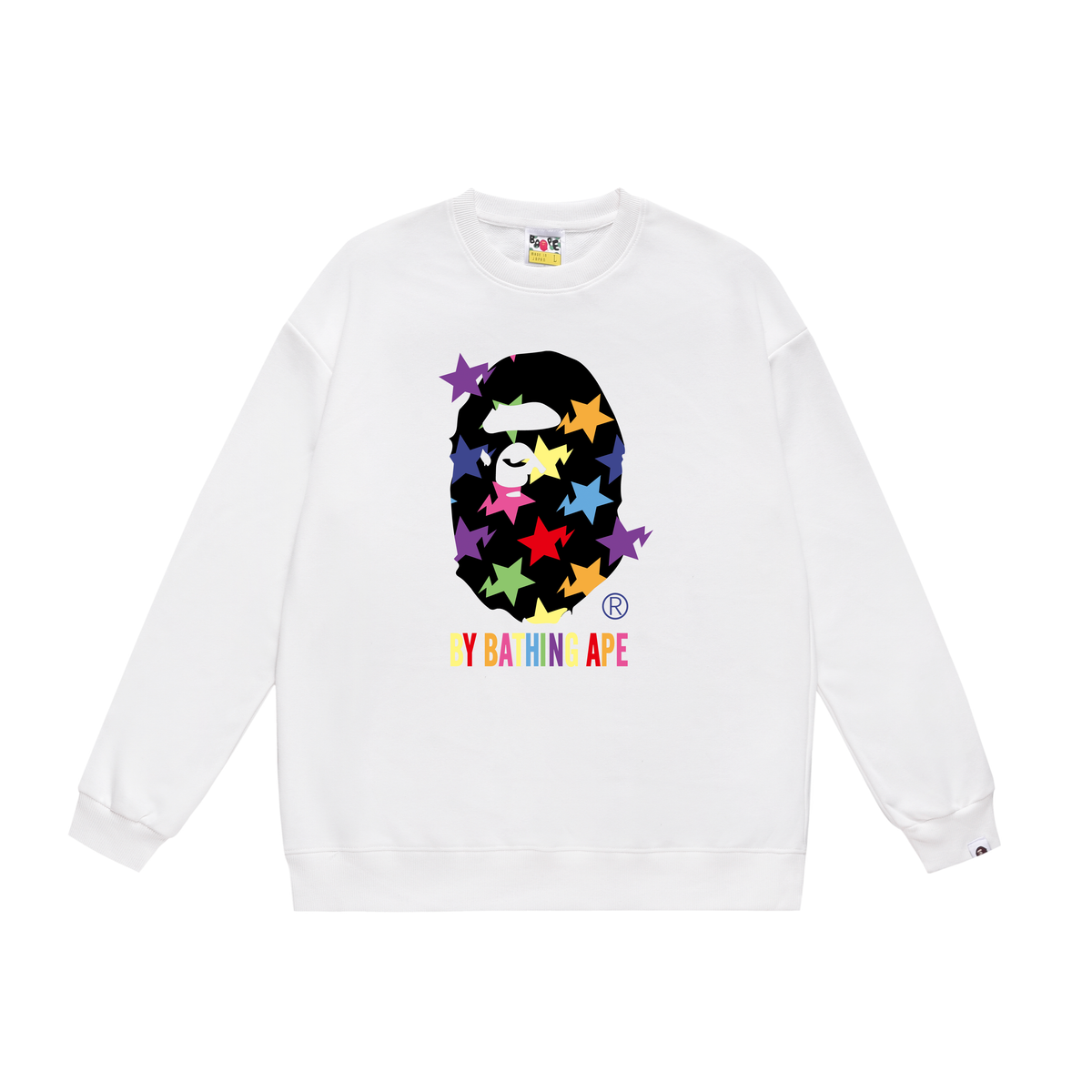 BAPE Multicolor Star Ape Head Crew-Neck Sweatshirt