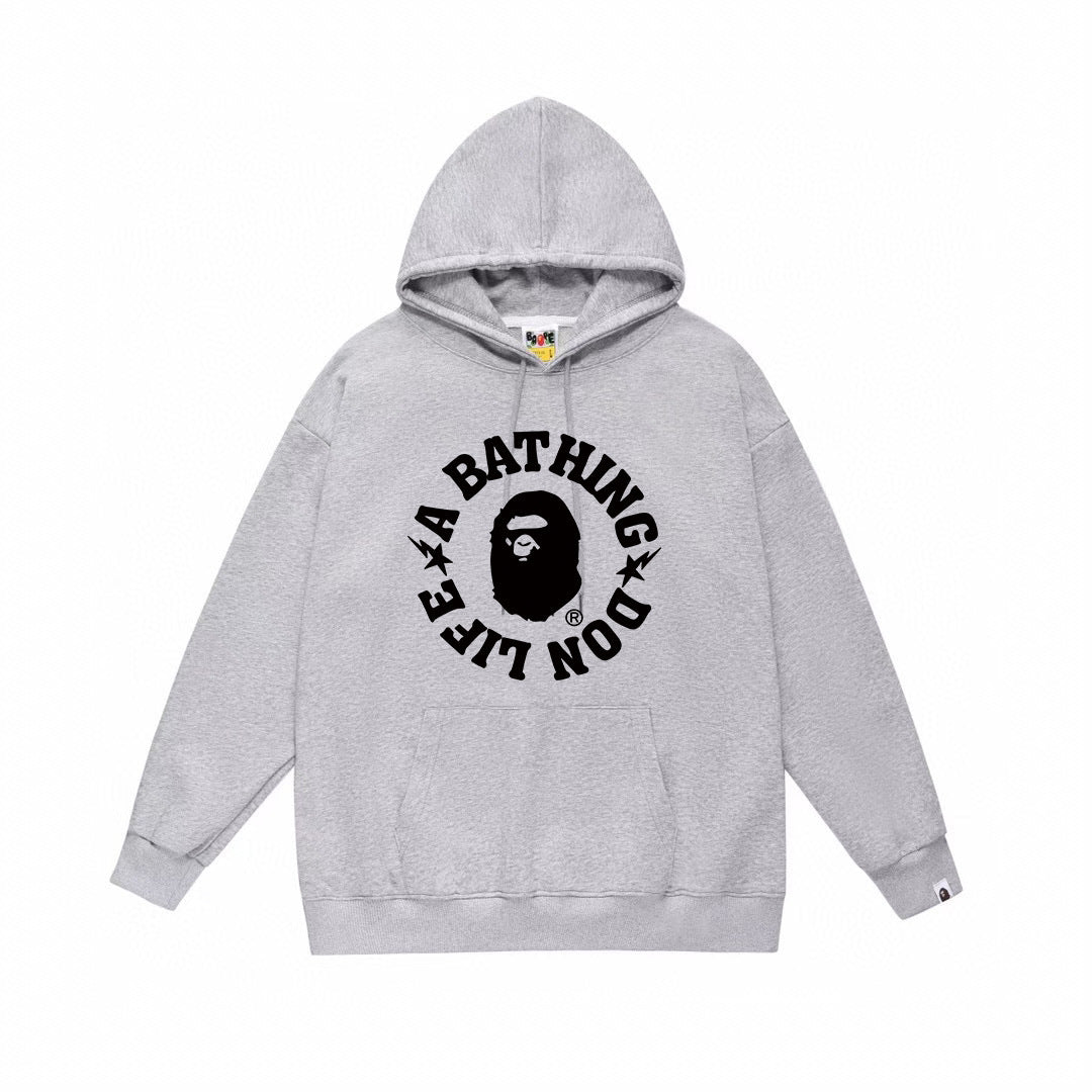 BAPE A Bathing Don Life Circle Logo Pullover Hoodie