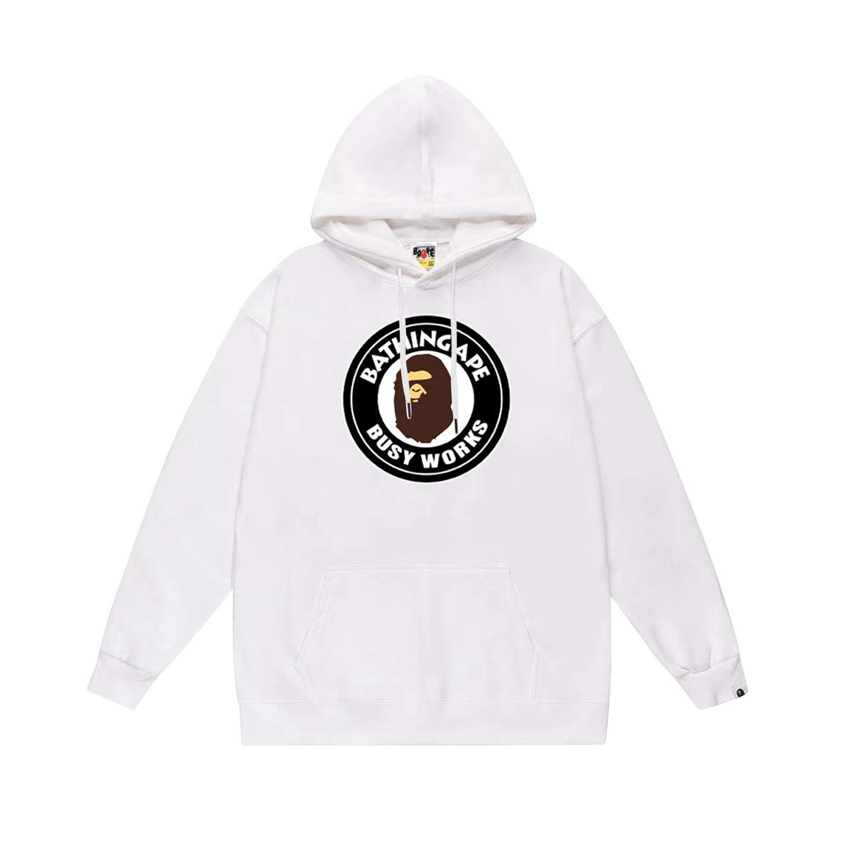 BAPE Busy Works Circle Logo Pullover Hoodie