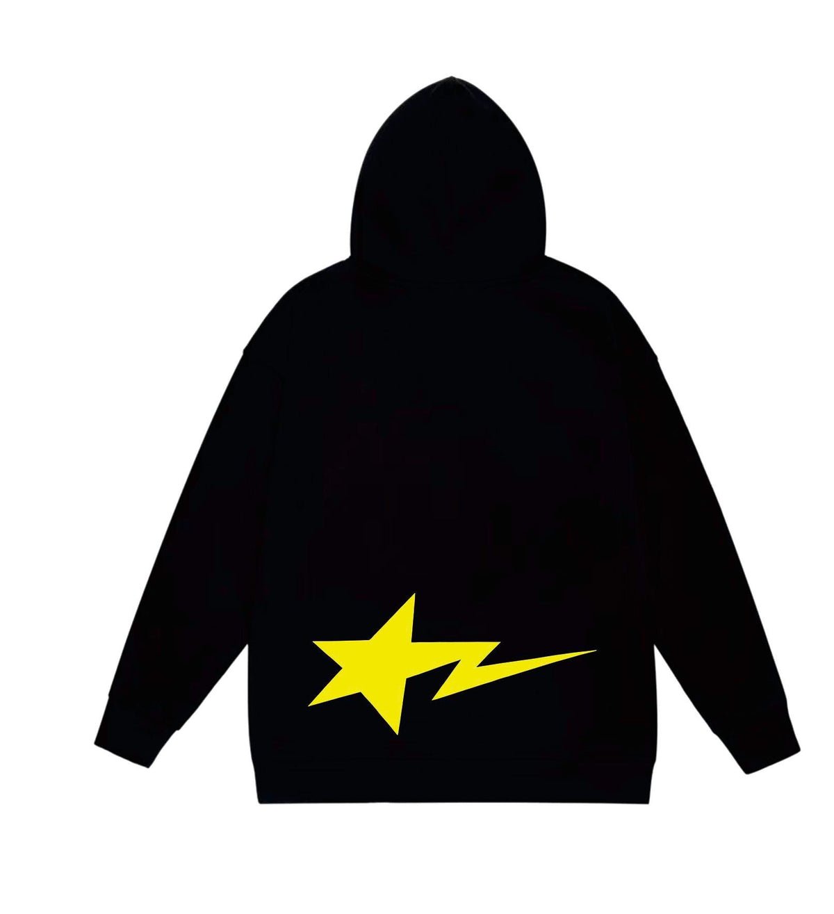 BAPE World Gone Mad Logo & Shooting Star Pullover Hoodie