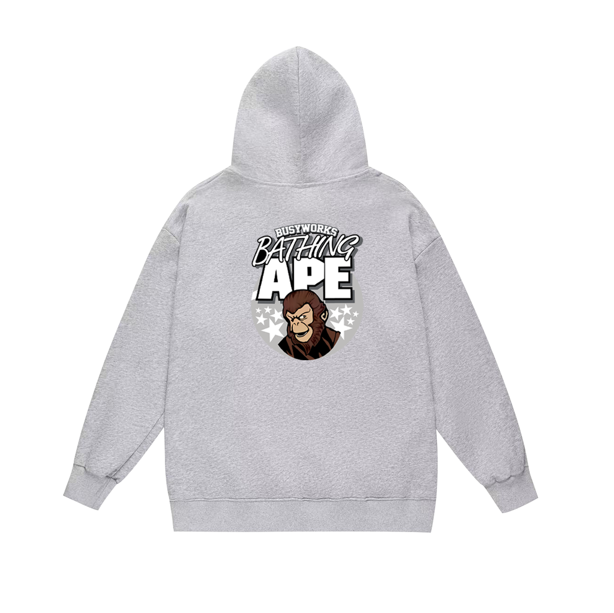 BAPE Busy Works Ape Character Graphic Pullover Hoodie