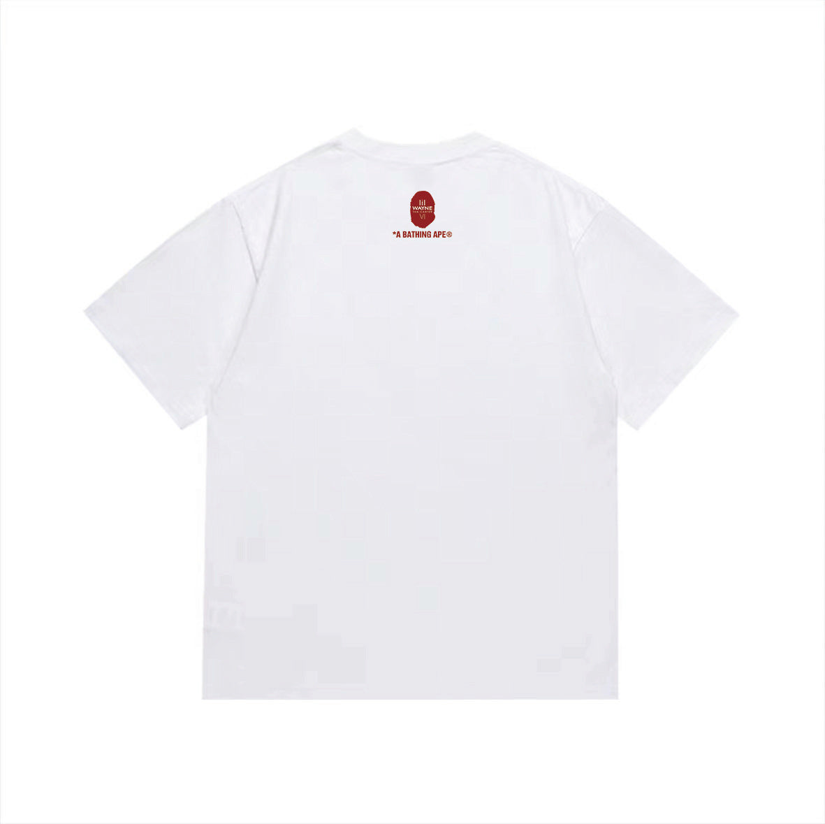 BAPE Red Collage Ape Head T-Shirt | Lil Wayne Tha Carter VI Lettering