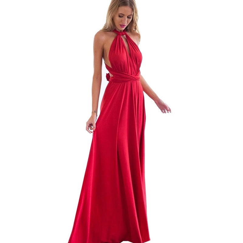 Valentine's Day Dress Backless Sexy Lace-up Bandage One-Piece Dress