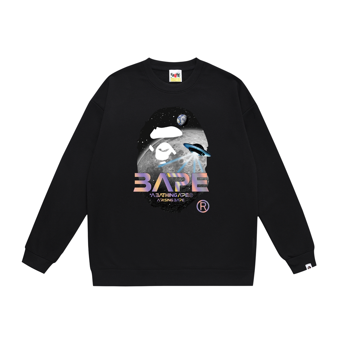 BAPE Space & UFO Ape Head Crew-Neck Sweatshirt